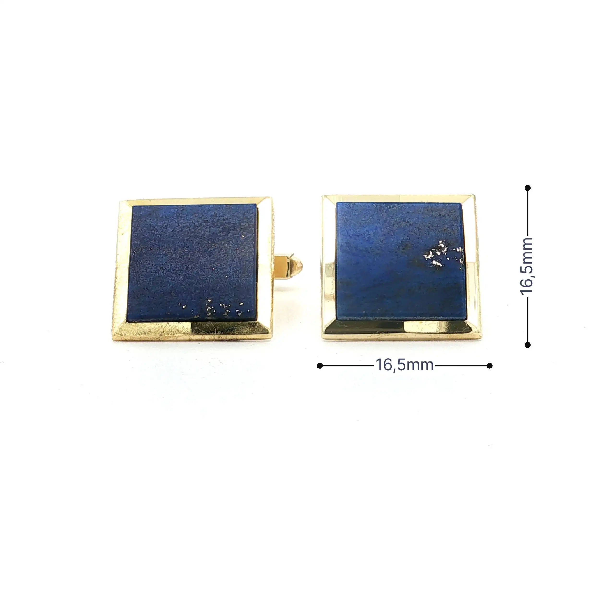 Manschettenknöpfe Gelbgold mit Lapislazuli Manschettenknöpfe Gelbgold mit Lapislazuli