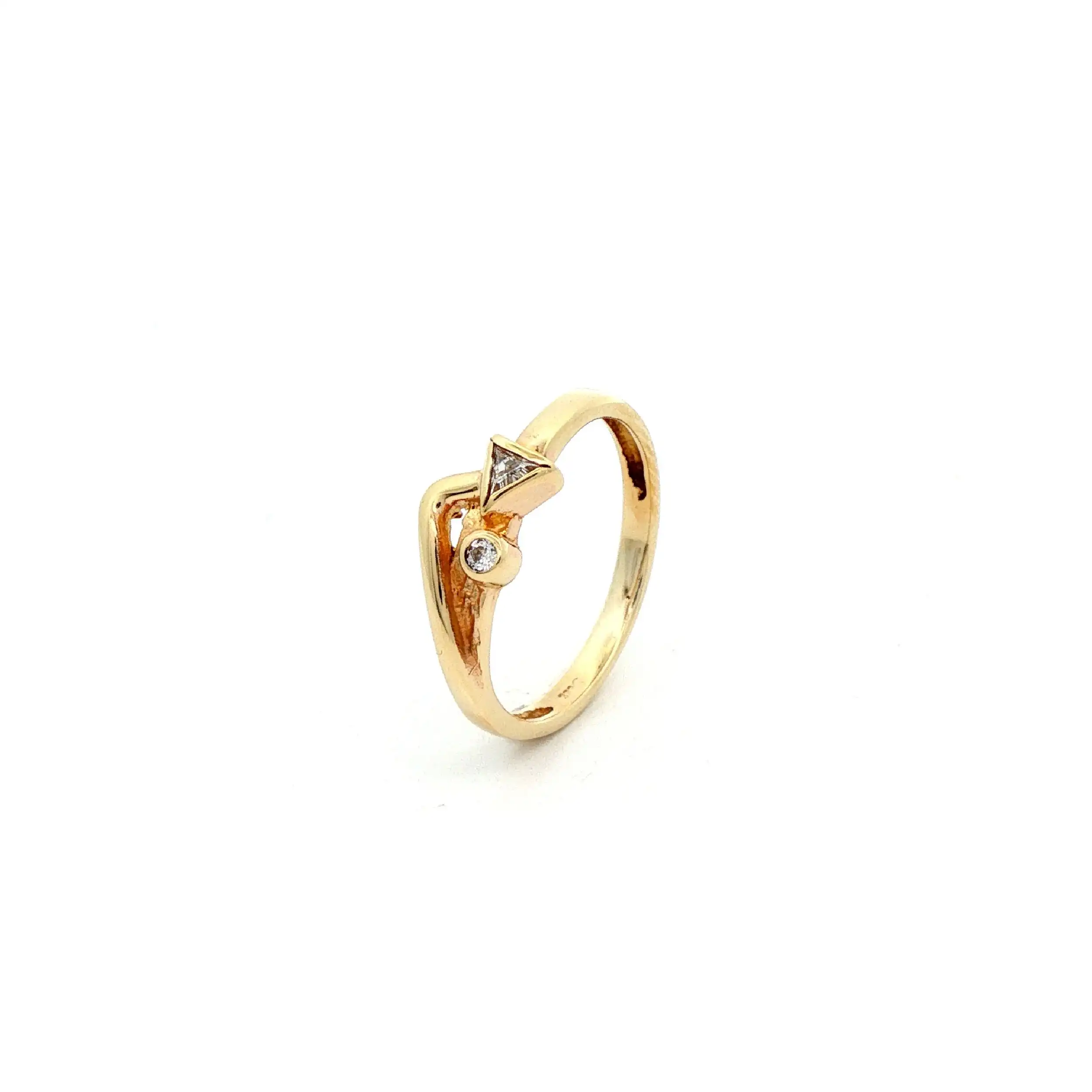 Ring Gelbgold mit Zirkonia Ring Gelbgold mit Zirkonia