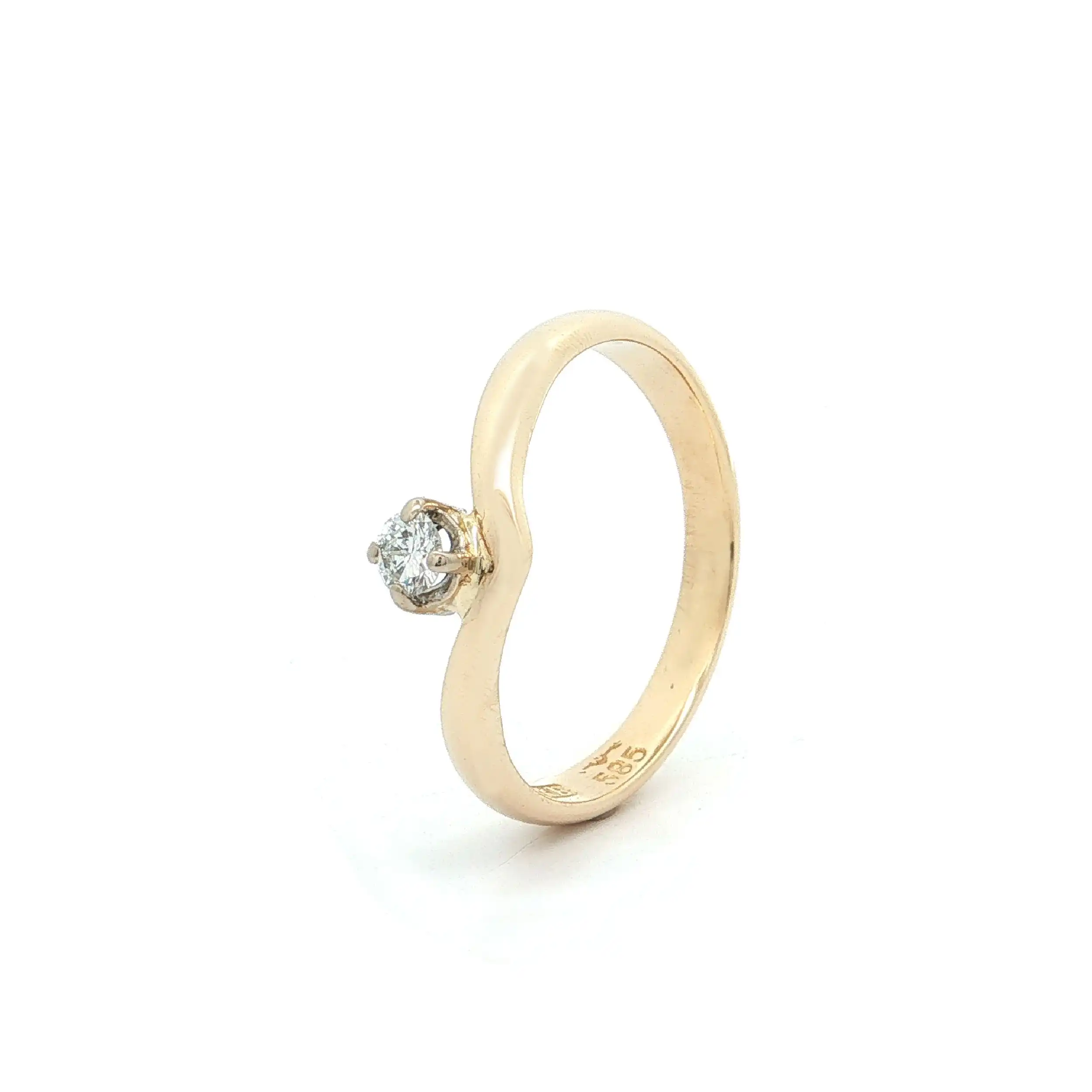 Ring Gelbgold mit Brillant "Niessing" Ring Gelbgold mit Brillant "Niessing"