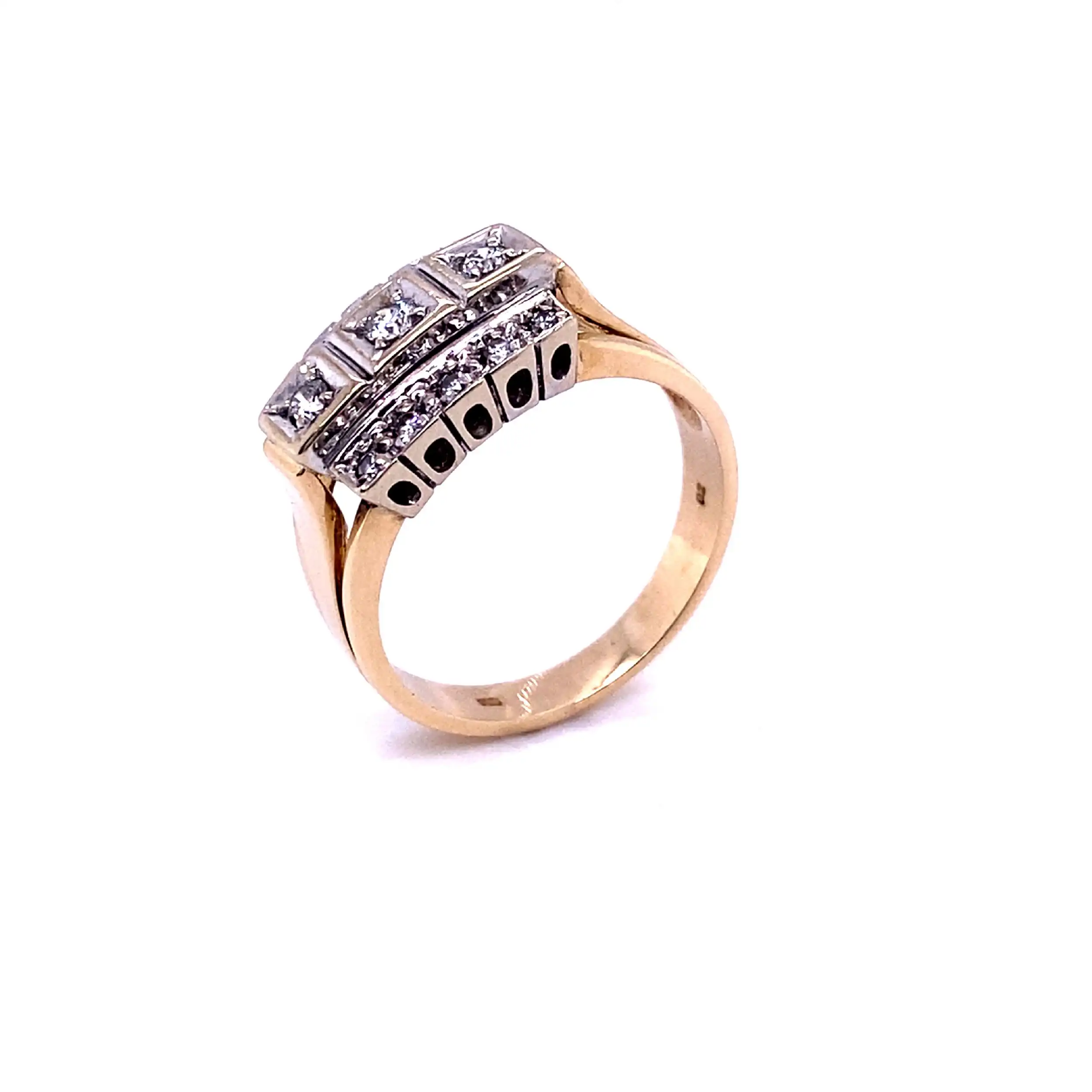 Ring Bicolor mit Brillanten Ring Bicolor mit Brillanten