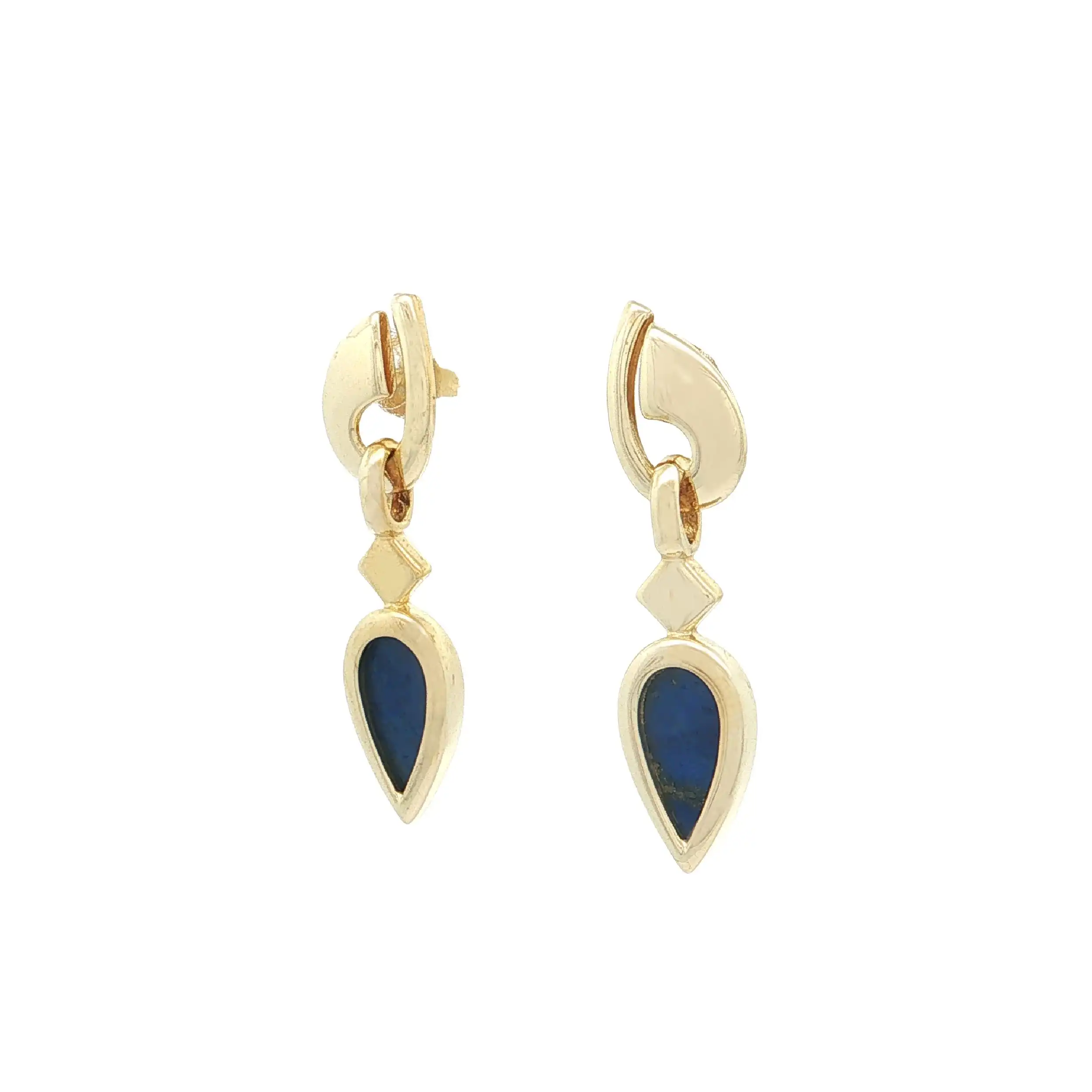 Ohrhänger Gelbgold mit Lapislazuli Ohrhänger Gelbgold mit Lapislazuli