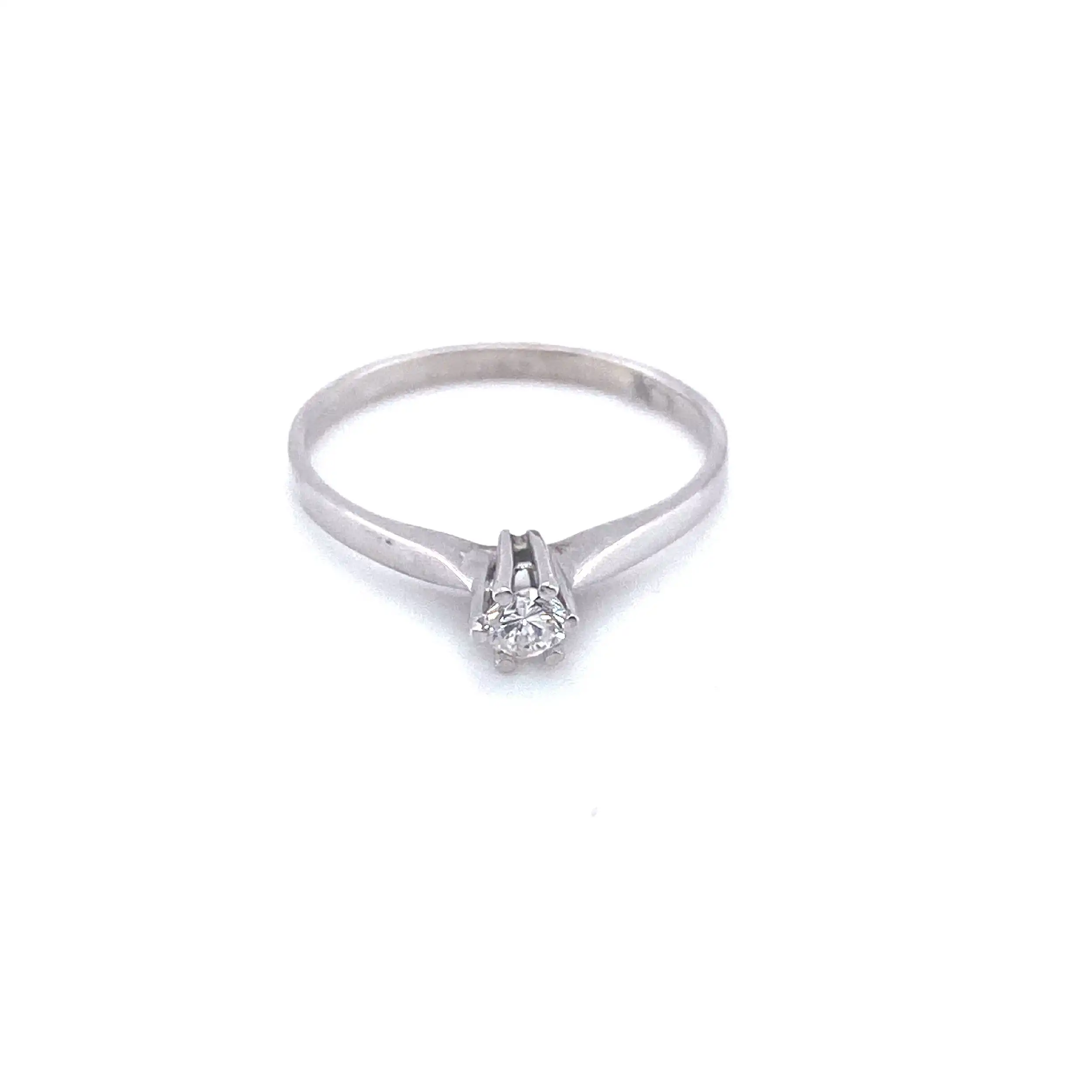 Ring Weißgold mit Brillant Ring Weißgold mit Brillant