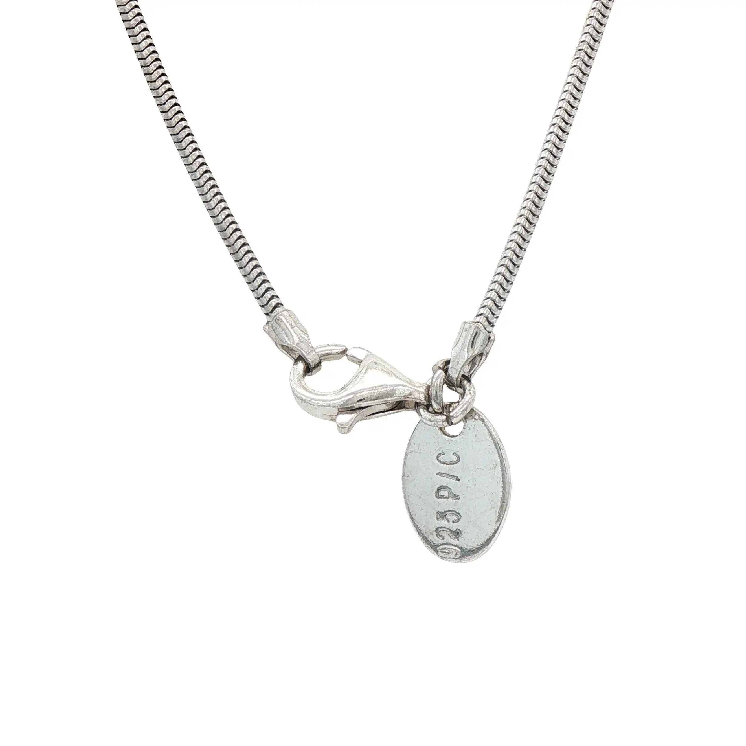 Schlangenkette Silber mit Anhänger Schlangenkette Silber mit Anhänger