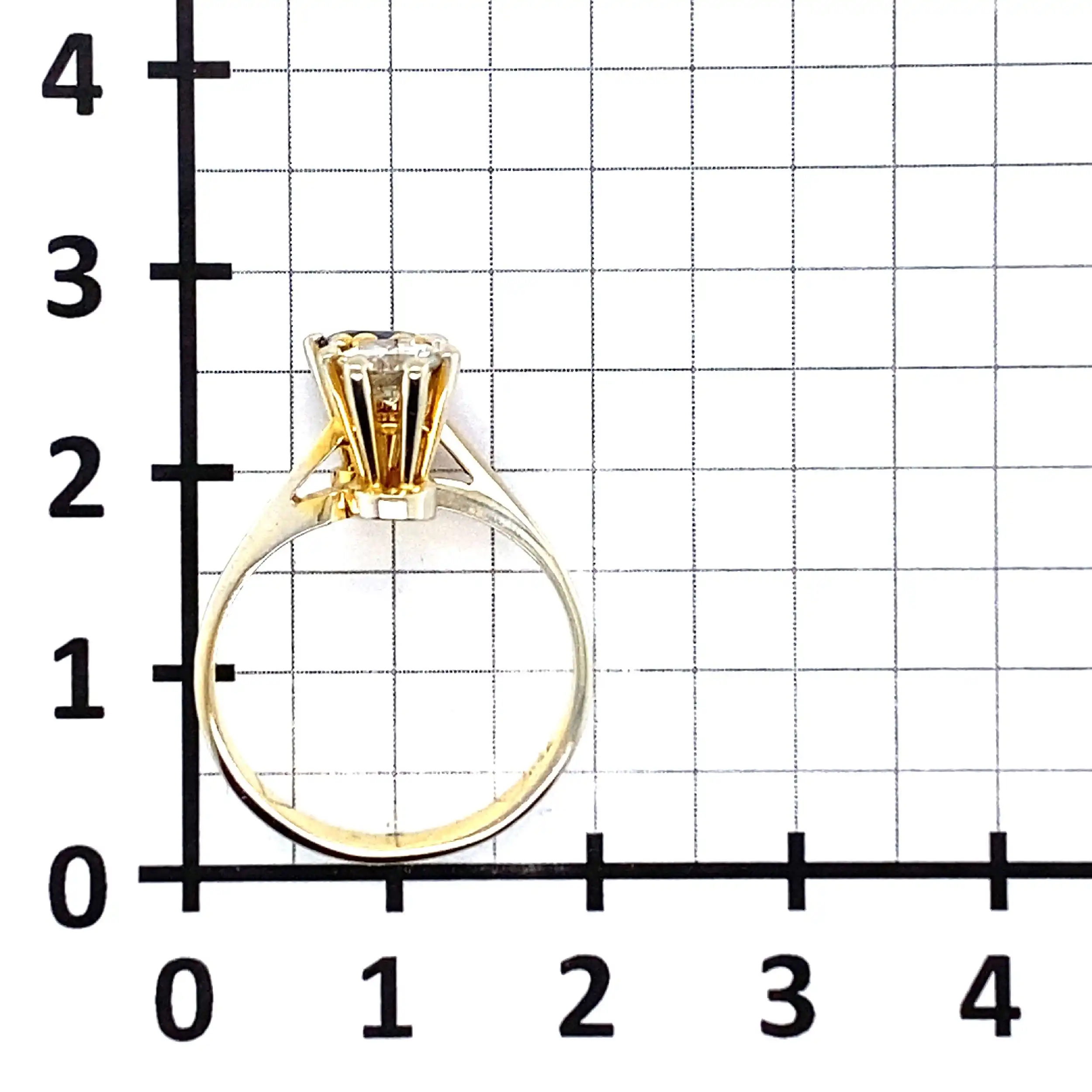 Ring Weißgold mit Saphir & Brillant Ring Weißgold mit Saphir & Brillant