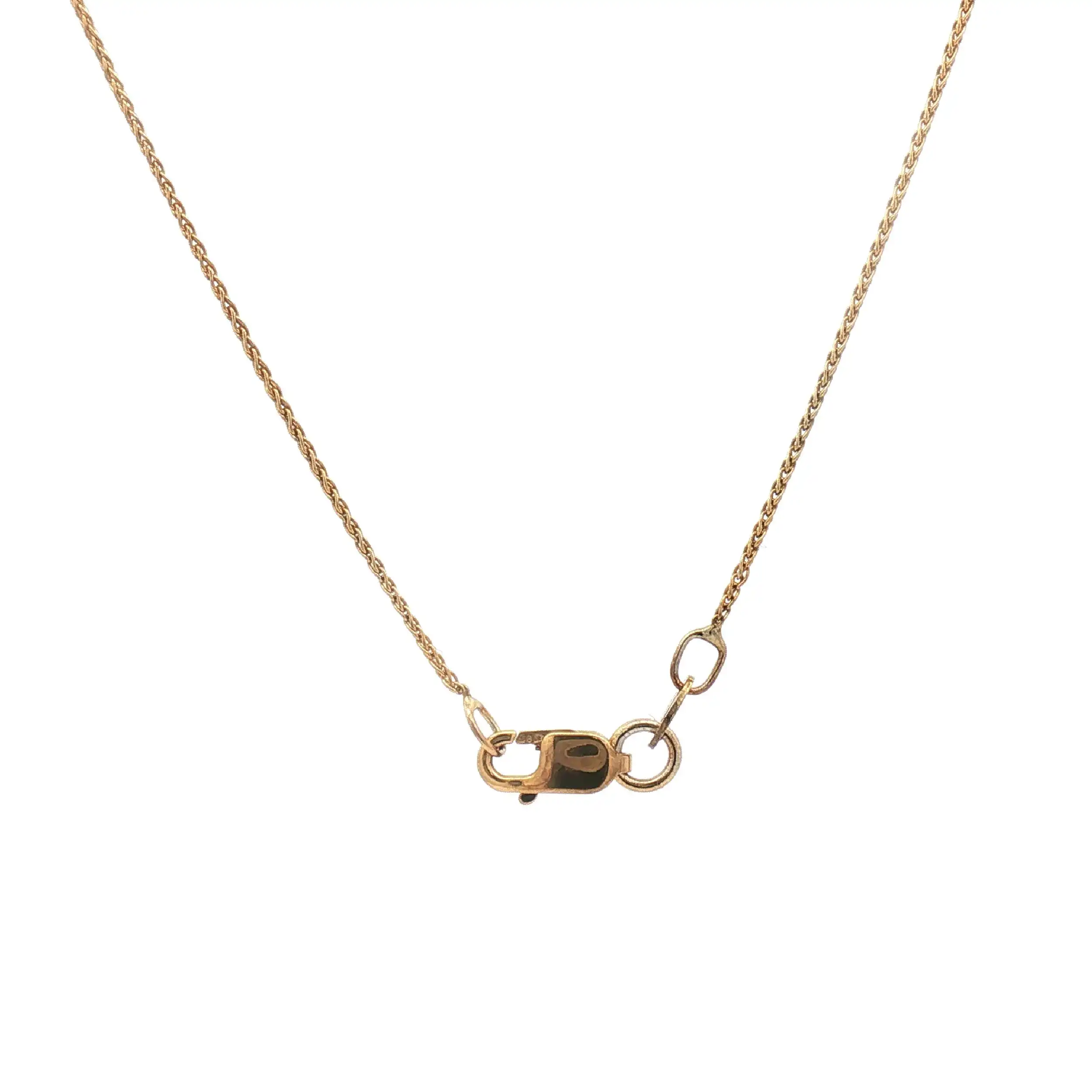 Zopfkette Gelbgold