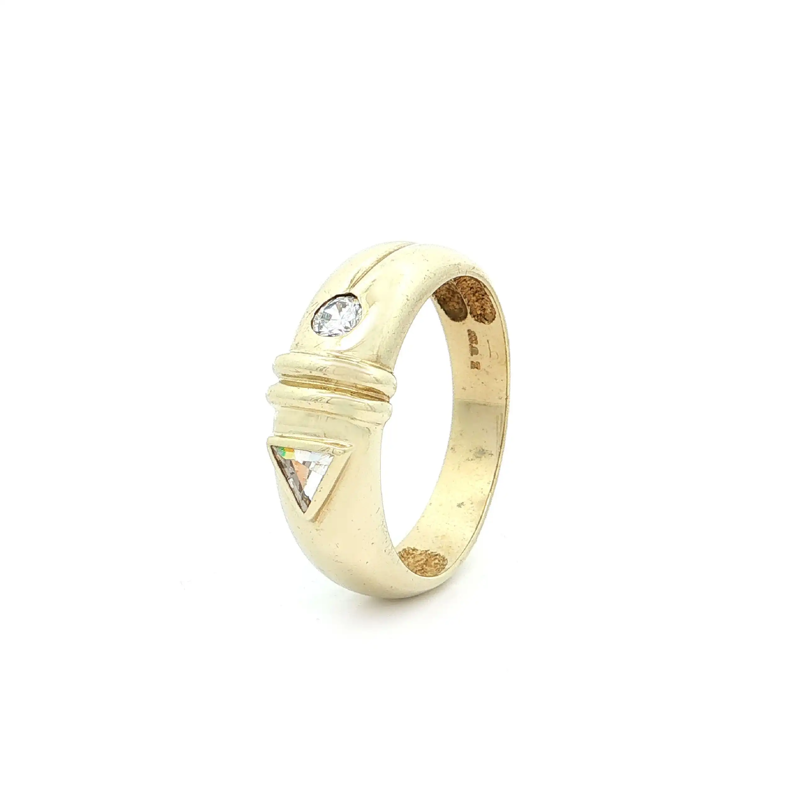 Ring Gelbgold mit Zirkonia Ring Gelbgold mit Zirkonia