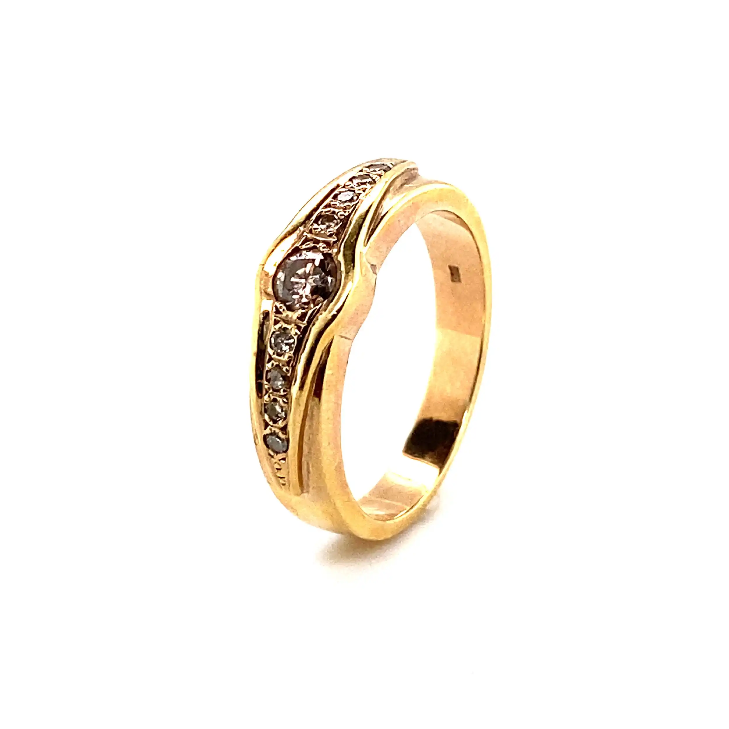 Ring Gelbgold mit Brillanten
