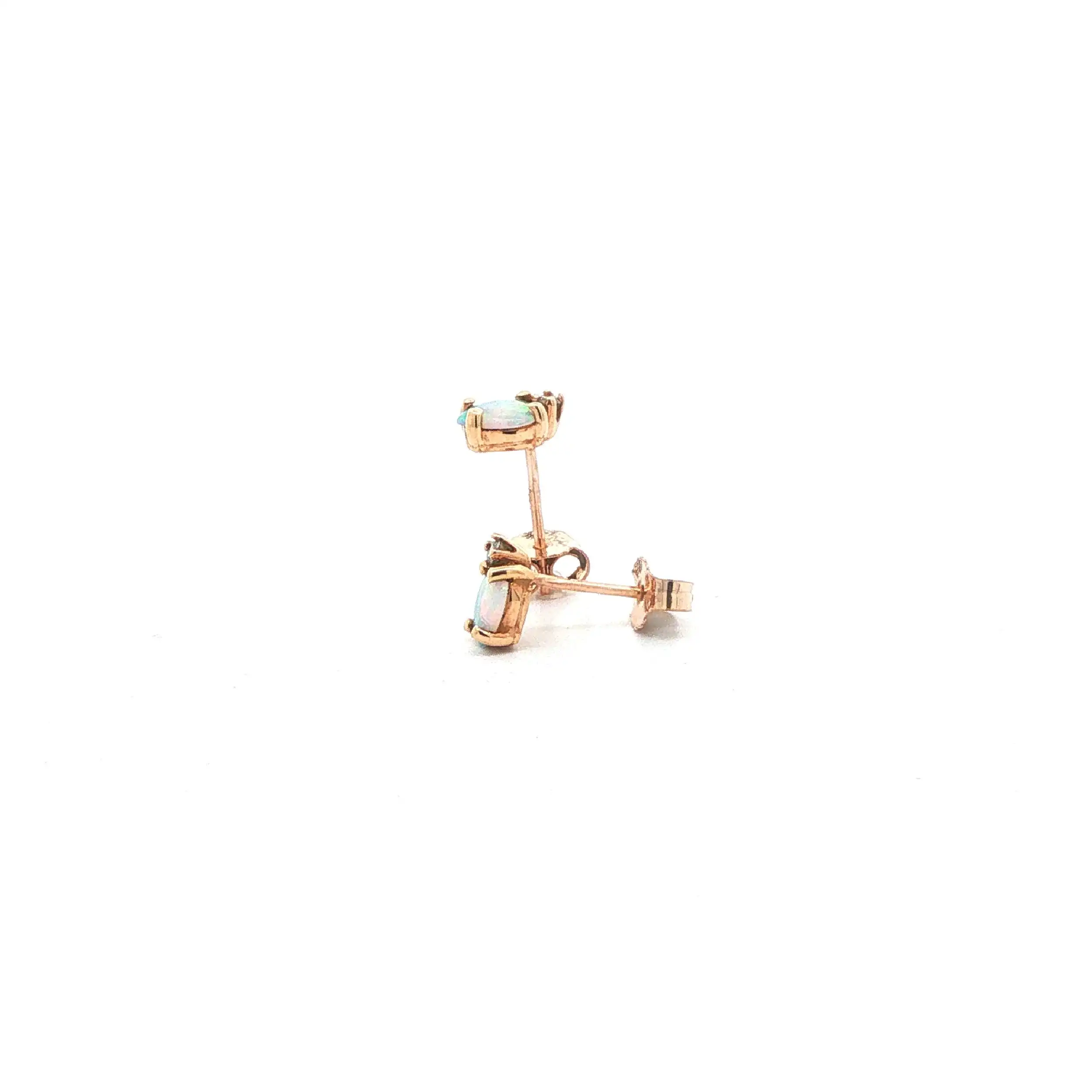 Ohrstecker Roségold mit Opal & Brillant Ohrstecker Roségold mit Opal & Brillant