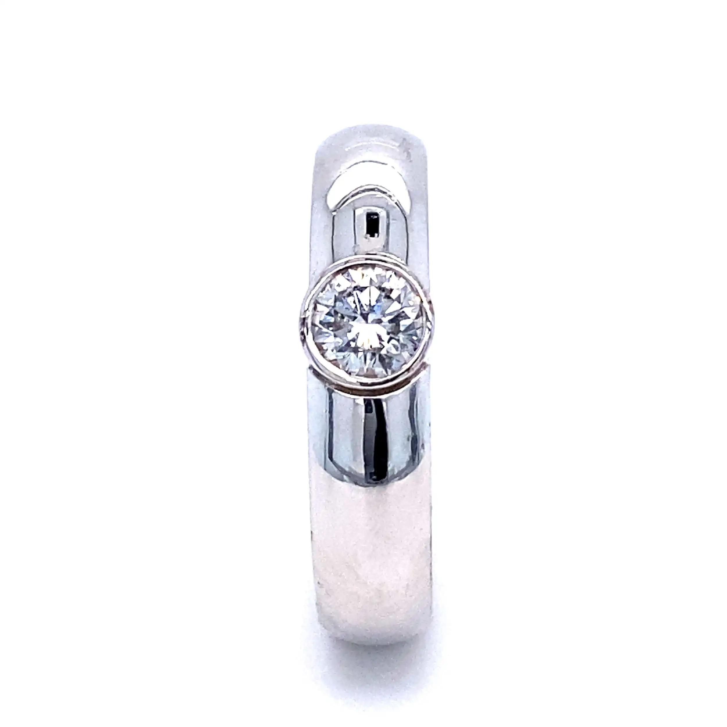 Ring Weißgold mit solitär Brillant Ring Weißgold mit solitär Brillant