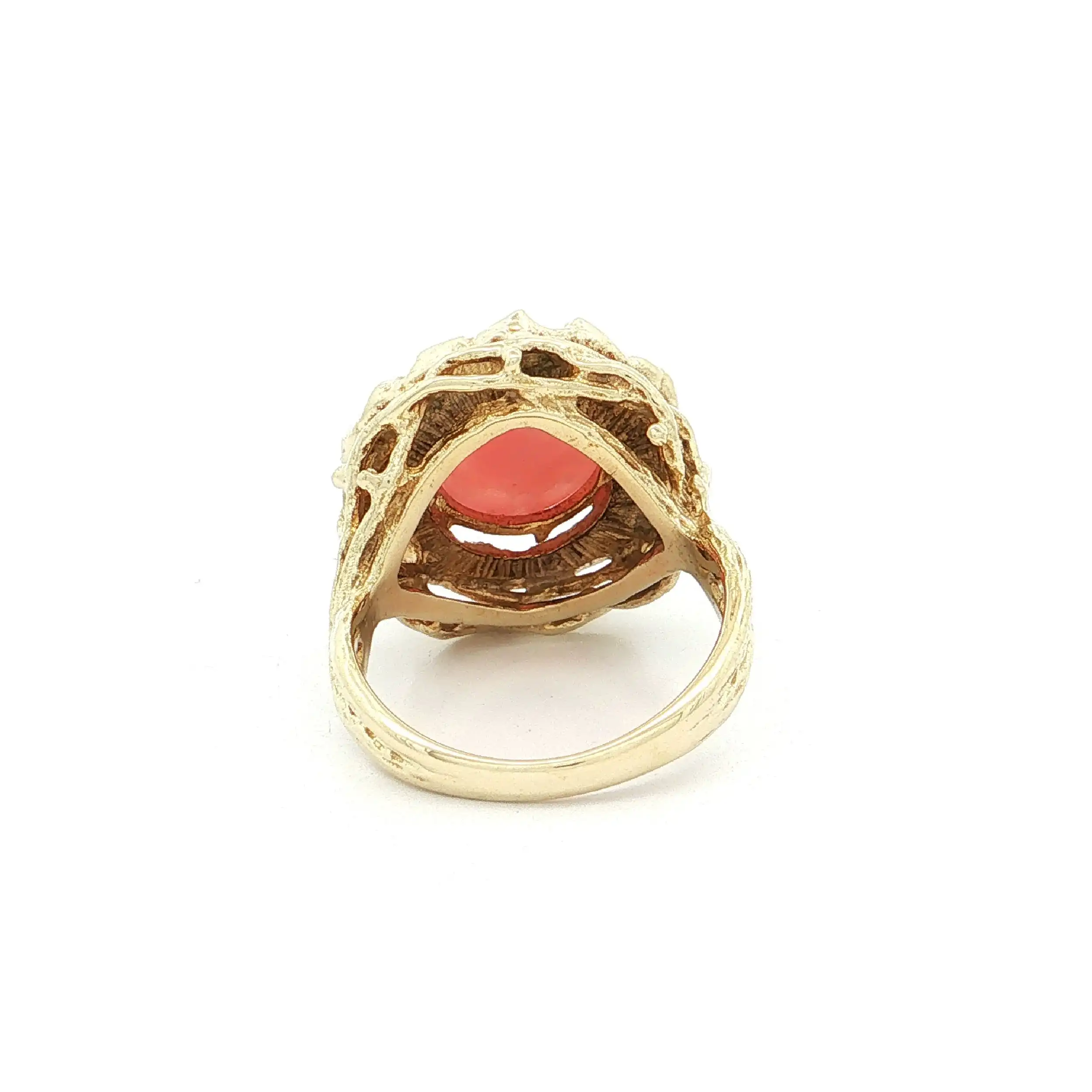 Ring Gelbgold mit Rhodochrosit Ring Gelbgold mit Rhodochrosit