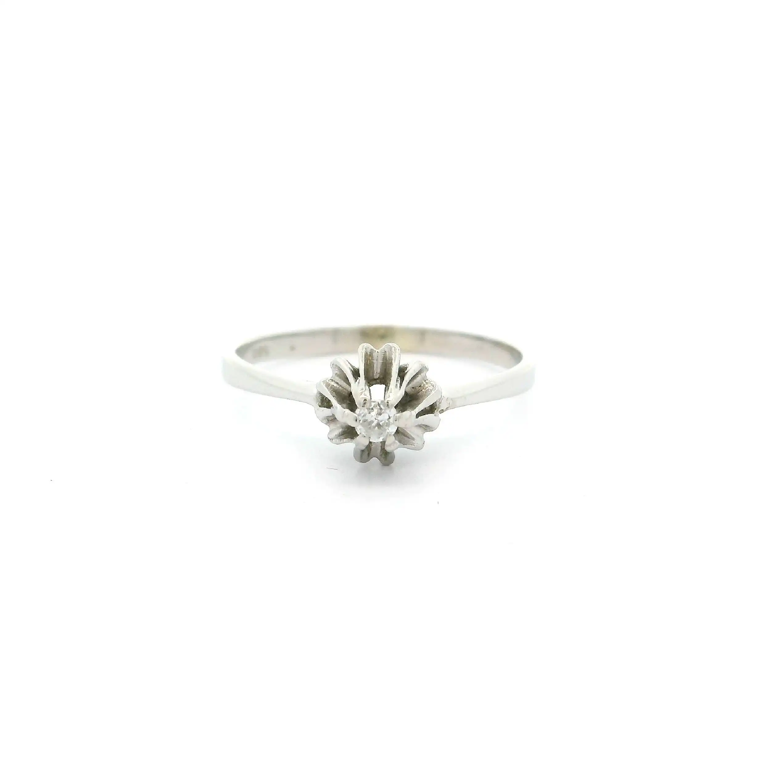 Ring Weißgold mit Brillant Ring Weißgold mit Brillant