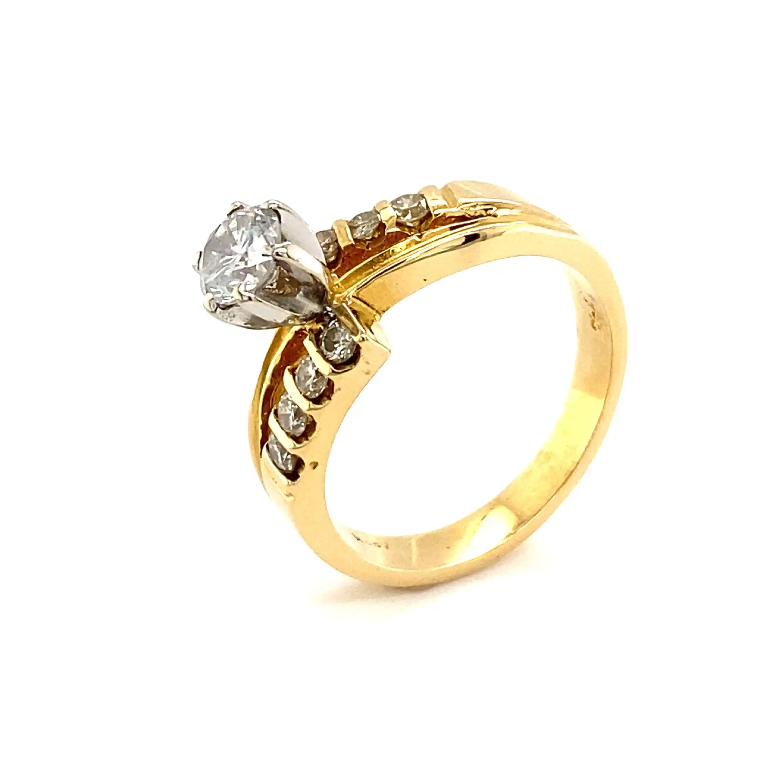 Ring Bicolor mit Brillanten