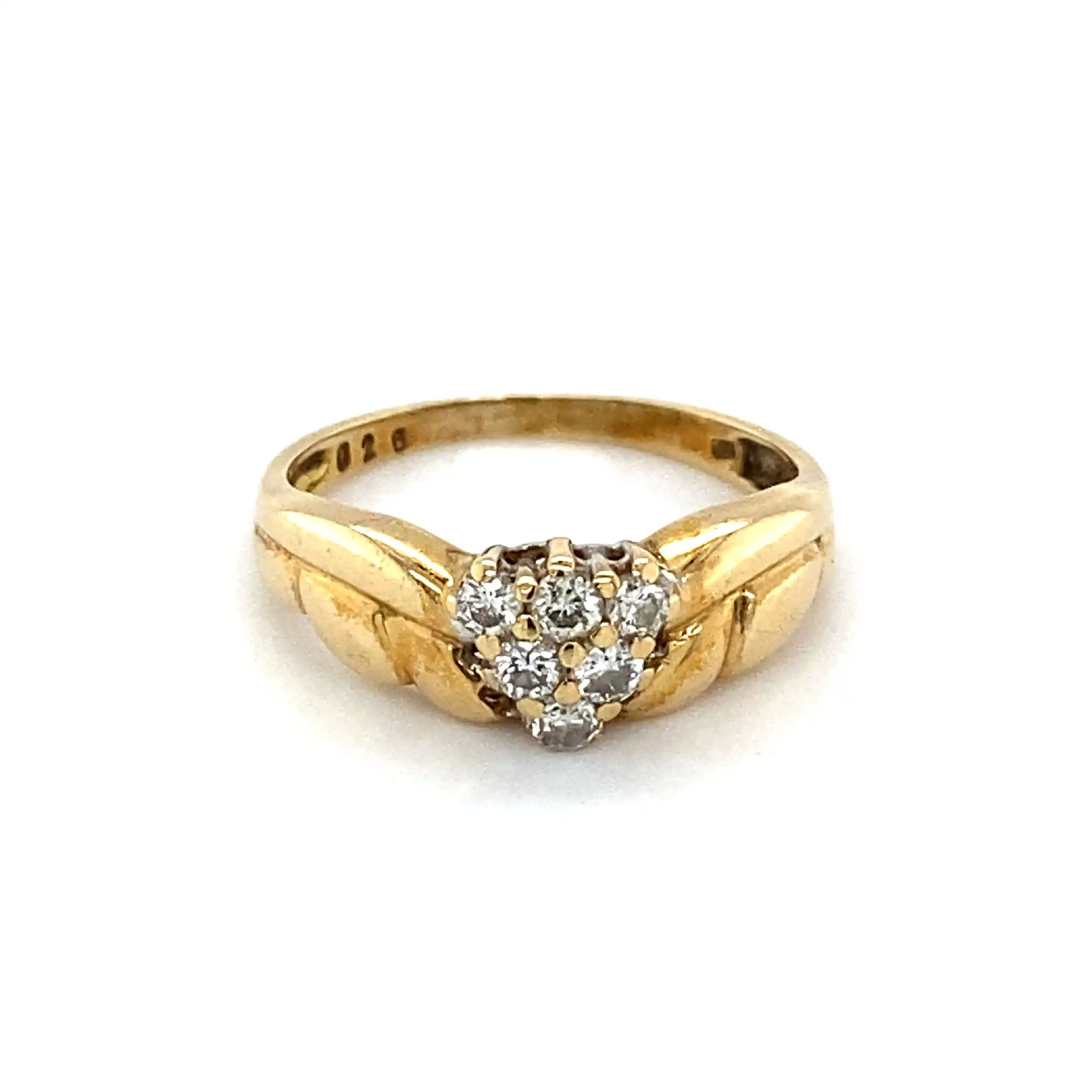 Ring Gelbgold mit Brillanten, mit 0,26ct graviert Ring Gelbgold mit Brillanten, mit 0,26ct graviert