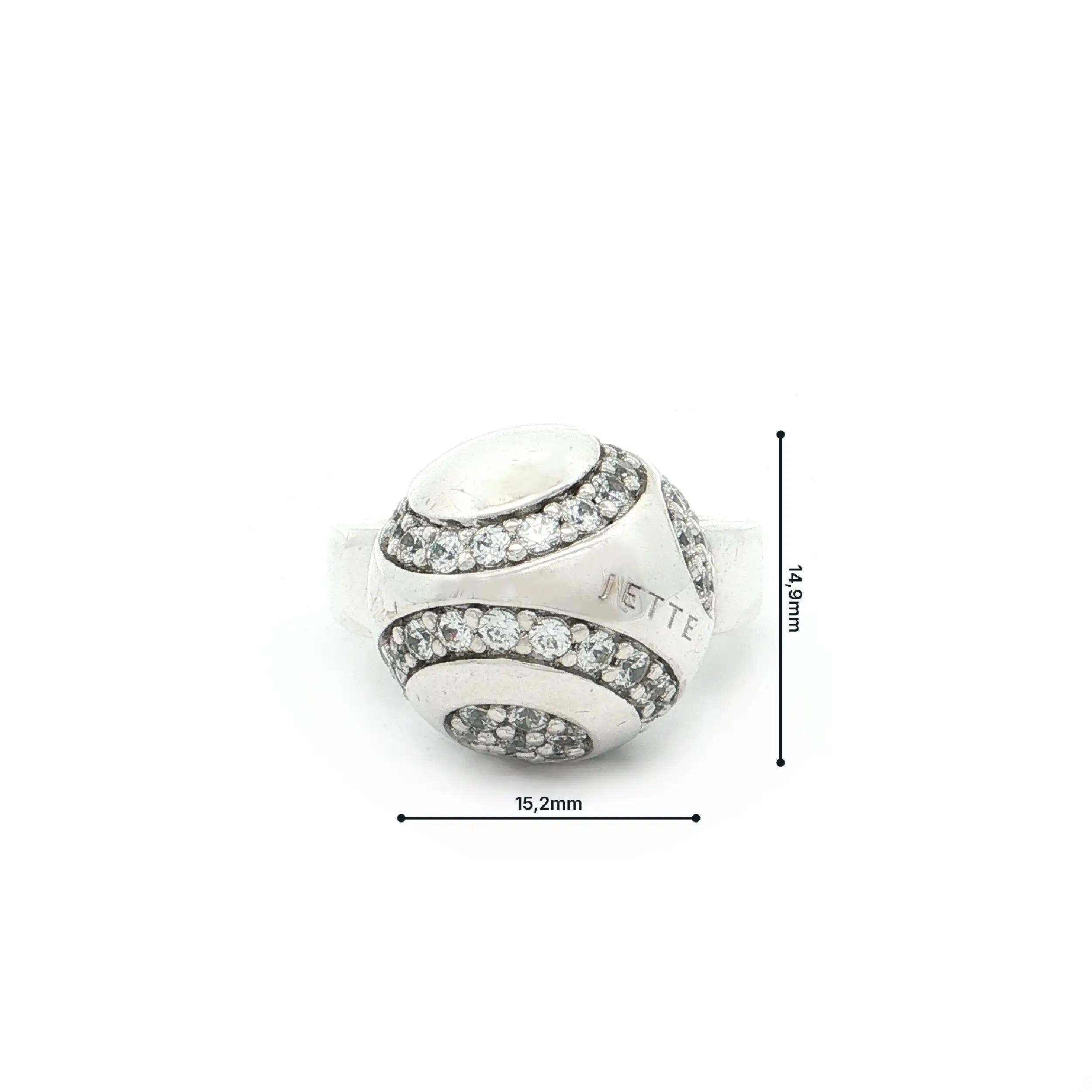 Ring Silber mit Zirkonia "JETTE" Ring Silber mit Zirkonia "JETTE"
