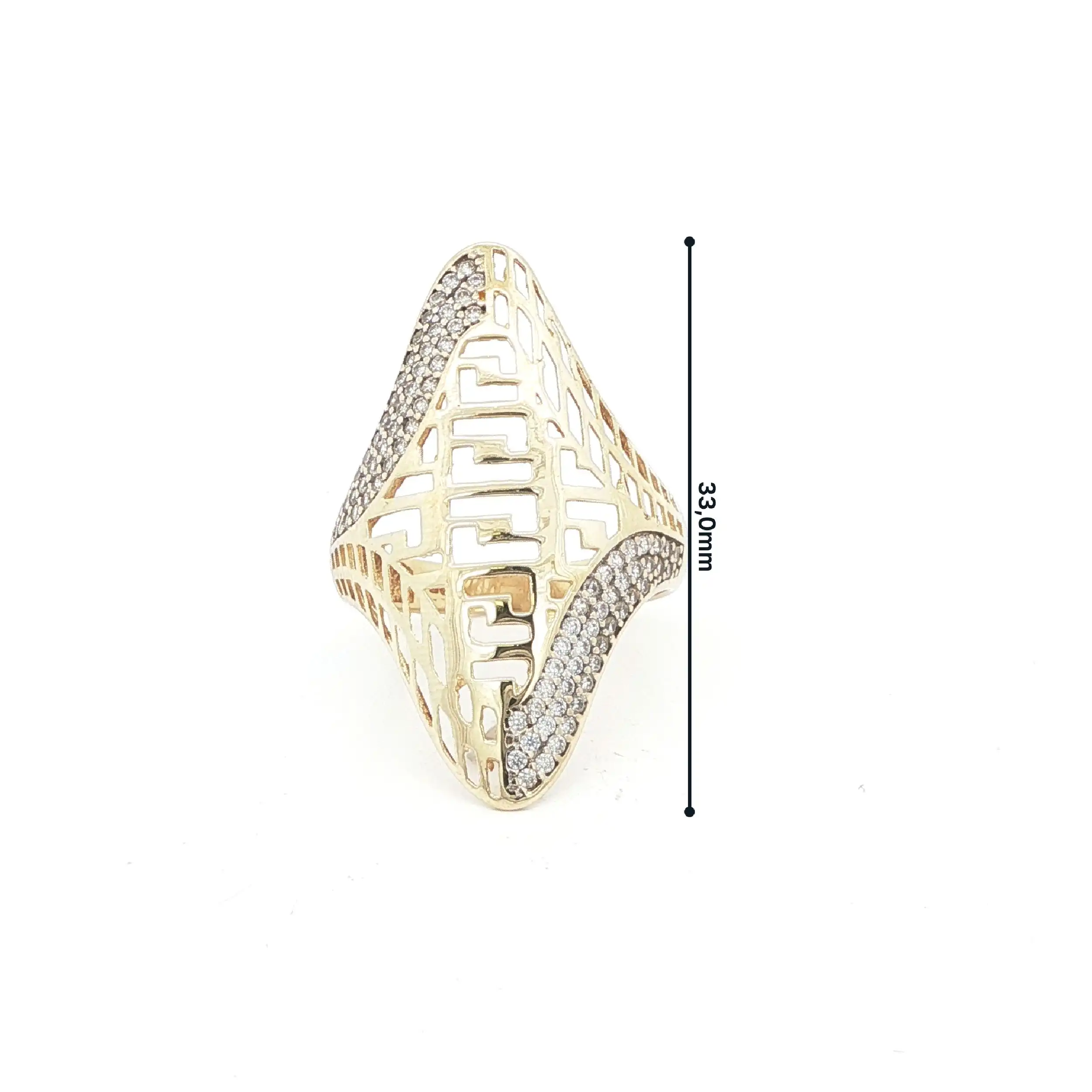 Damenring Bicolor mit Zirkonia