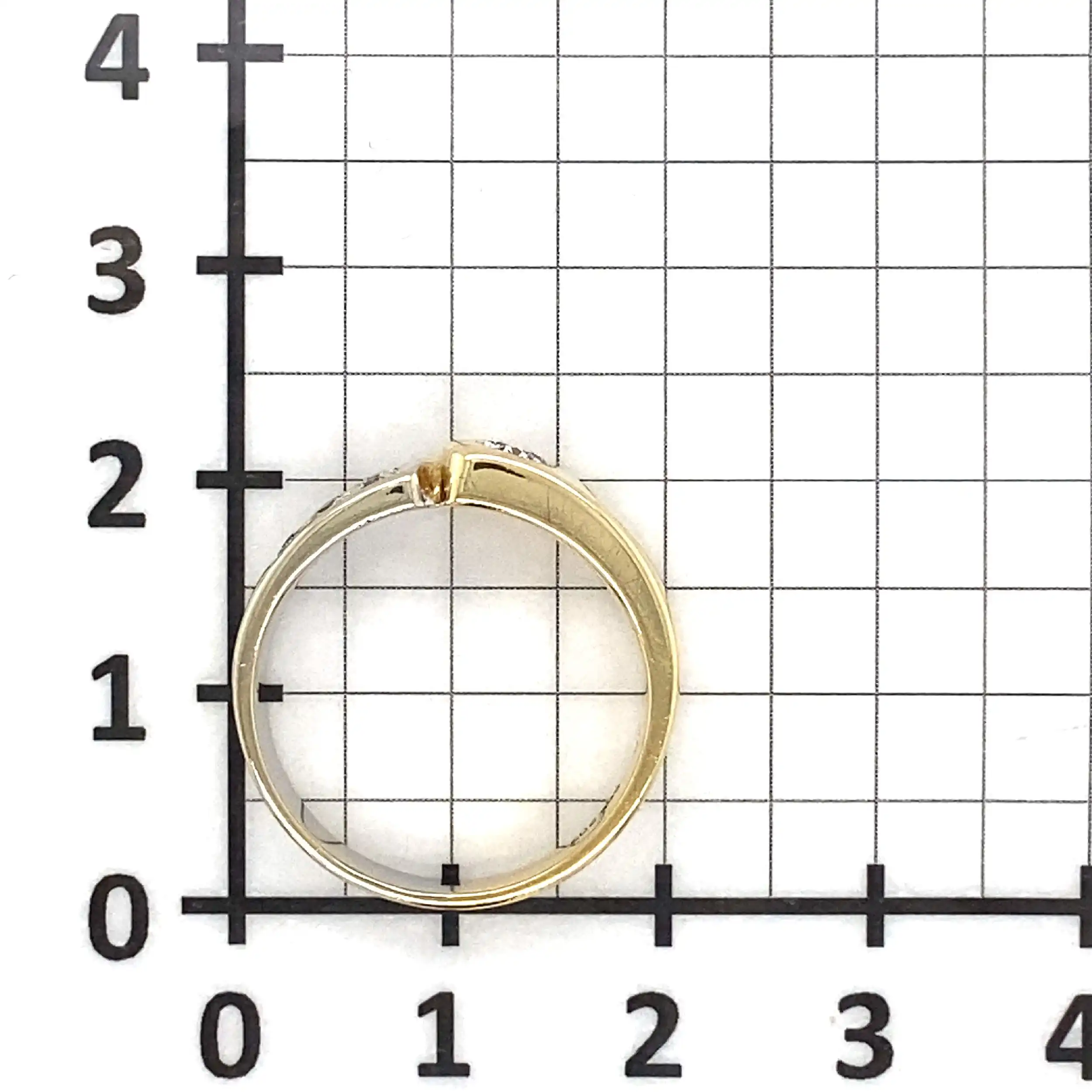 Ring Bicolor mit Brillanten graviert mit 0,3ct Ring Bicolor mit Brillanten graviert mit 0,3ct