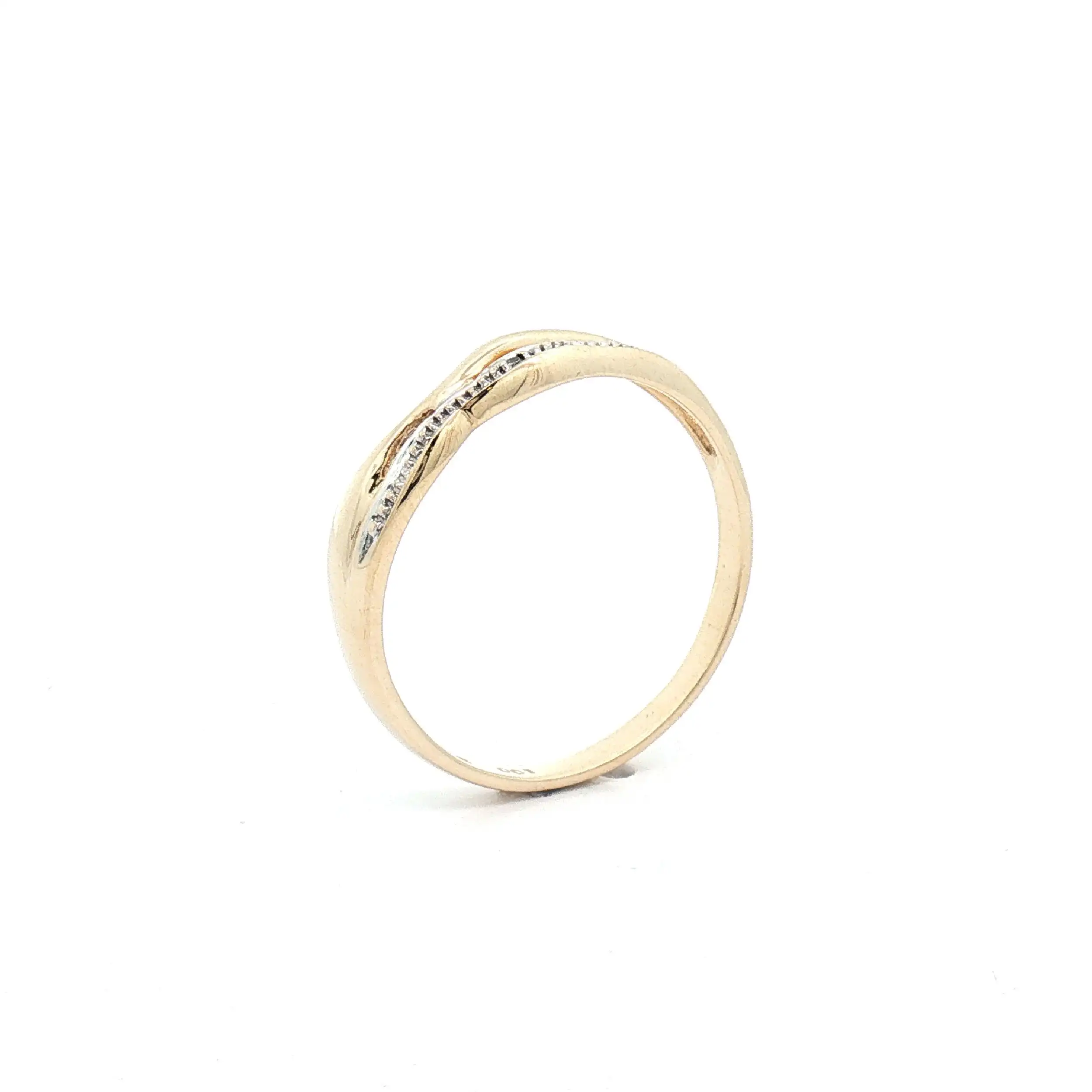 Ring Bicolor mit Diamant