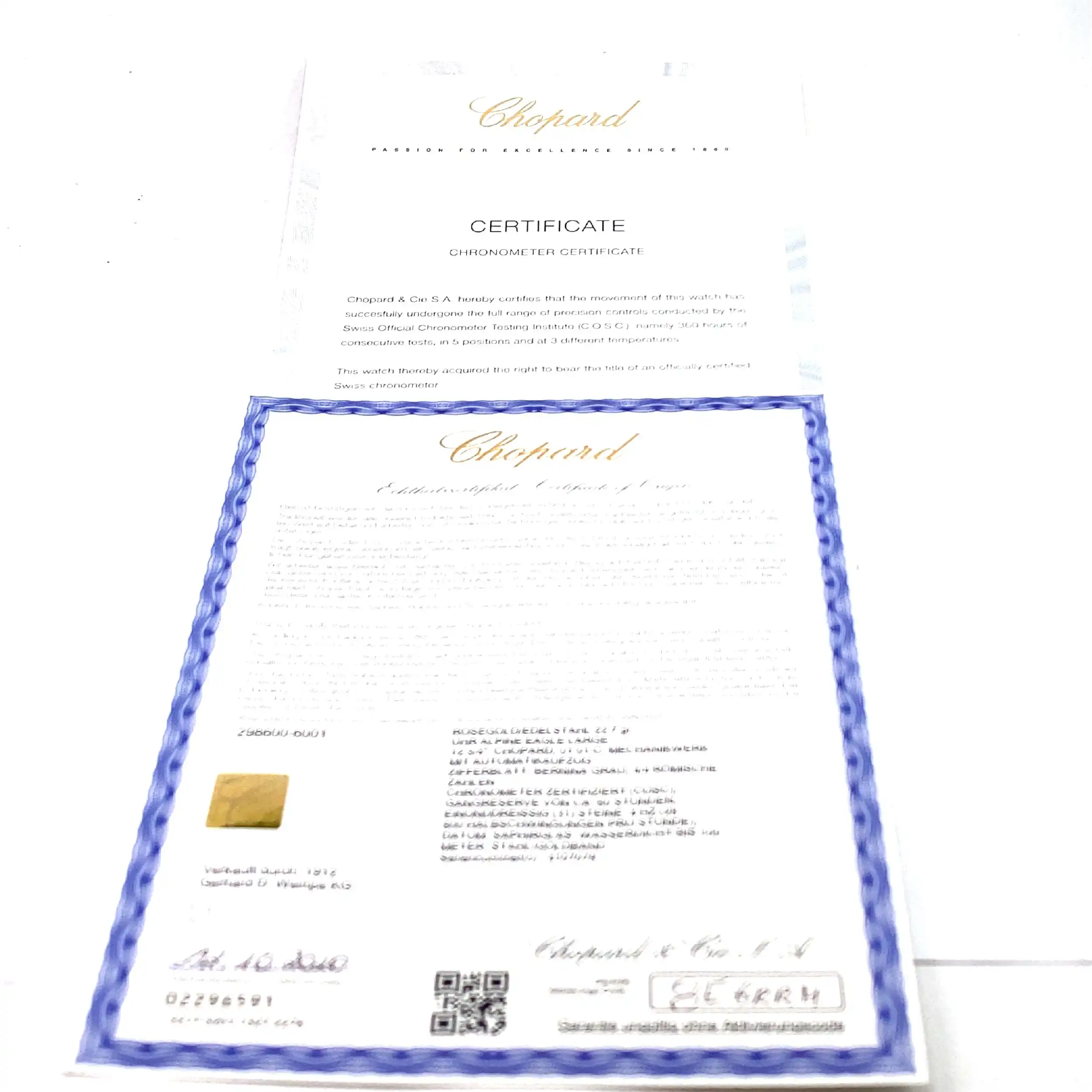 Herrenuhr Chopard Alpine Eagle Chronometer Automatik im Fullset Herrenuhr Chopard Alpine Eagle Chronometer Automatik im Fullset