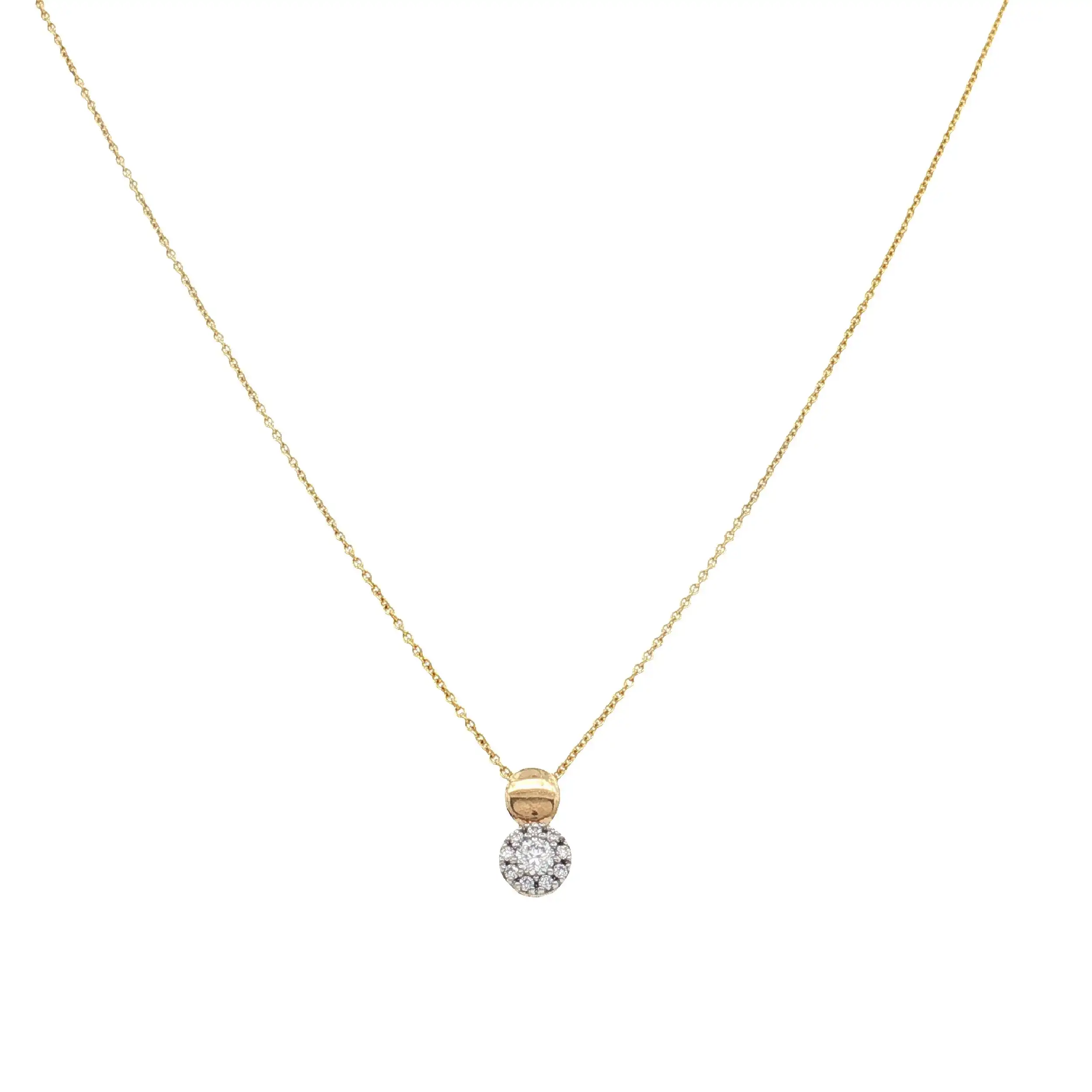 Ankercollier Gelbgold mit Zirkonia Ankercollier Gelbgold mit Zirkonia