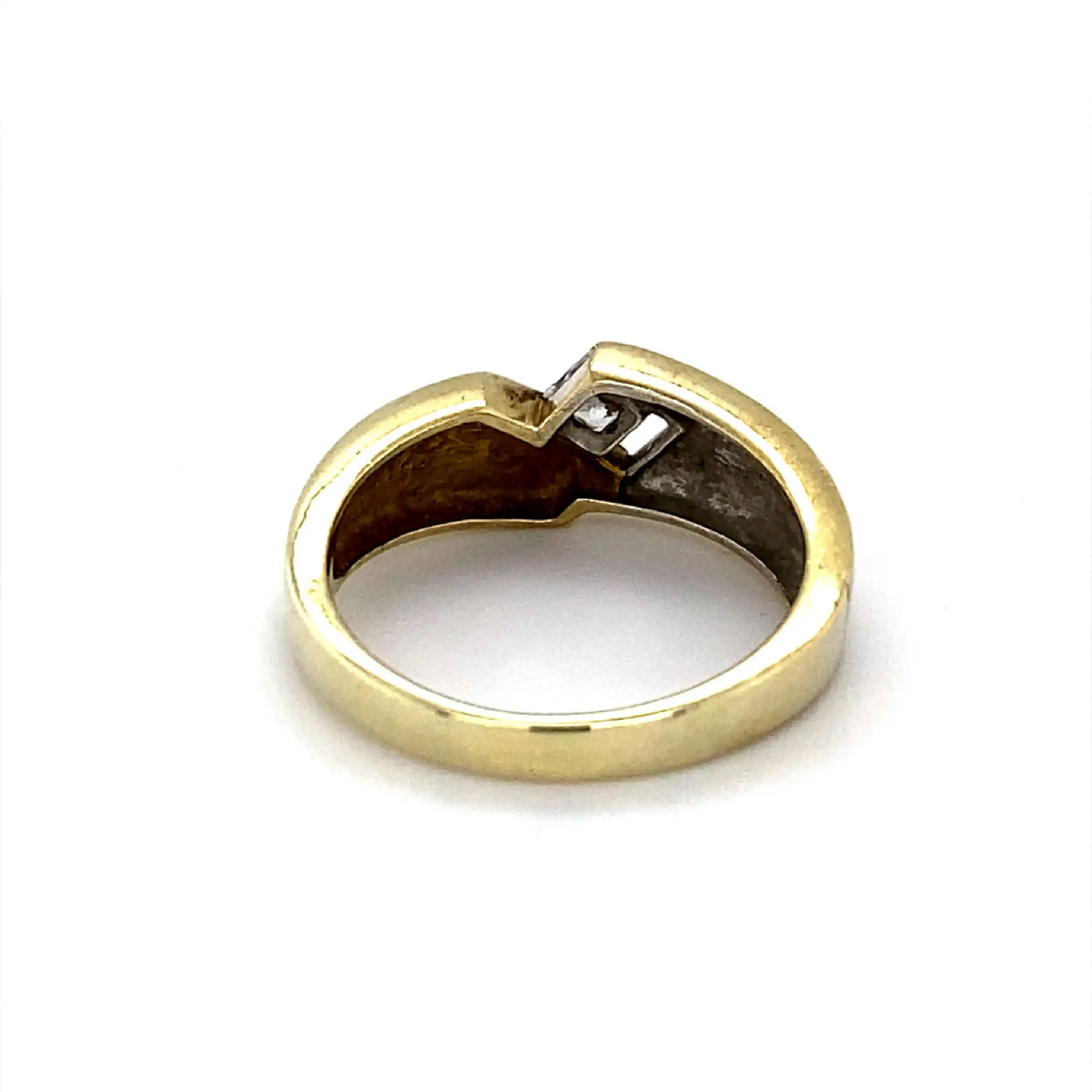 Ring Bicolor mit Zirkonia Ring Bicolor mit Zirkonia