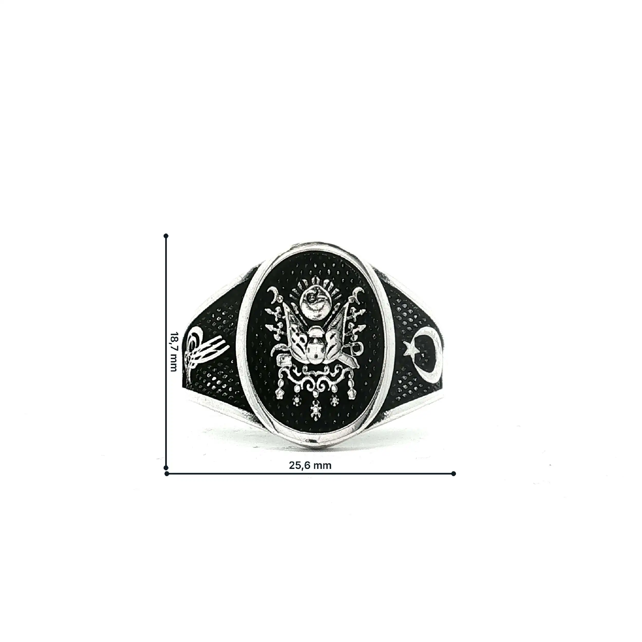 Herrenring Silber Muster