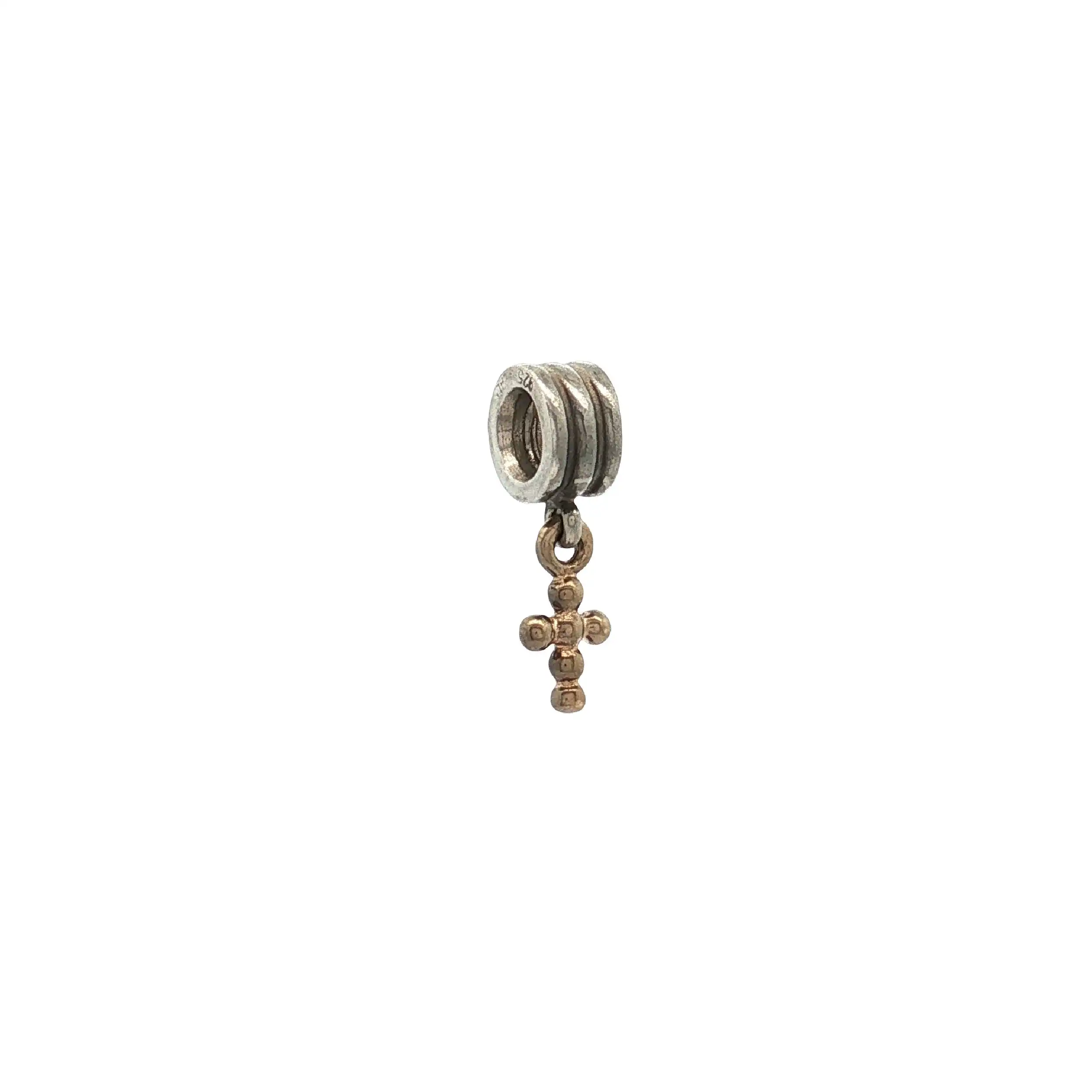 Charm Silber/Gold Pandora Kreuz Charm Silber/Gold Pandora Kreuz