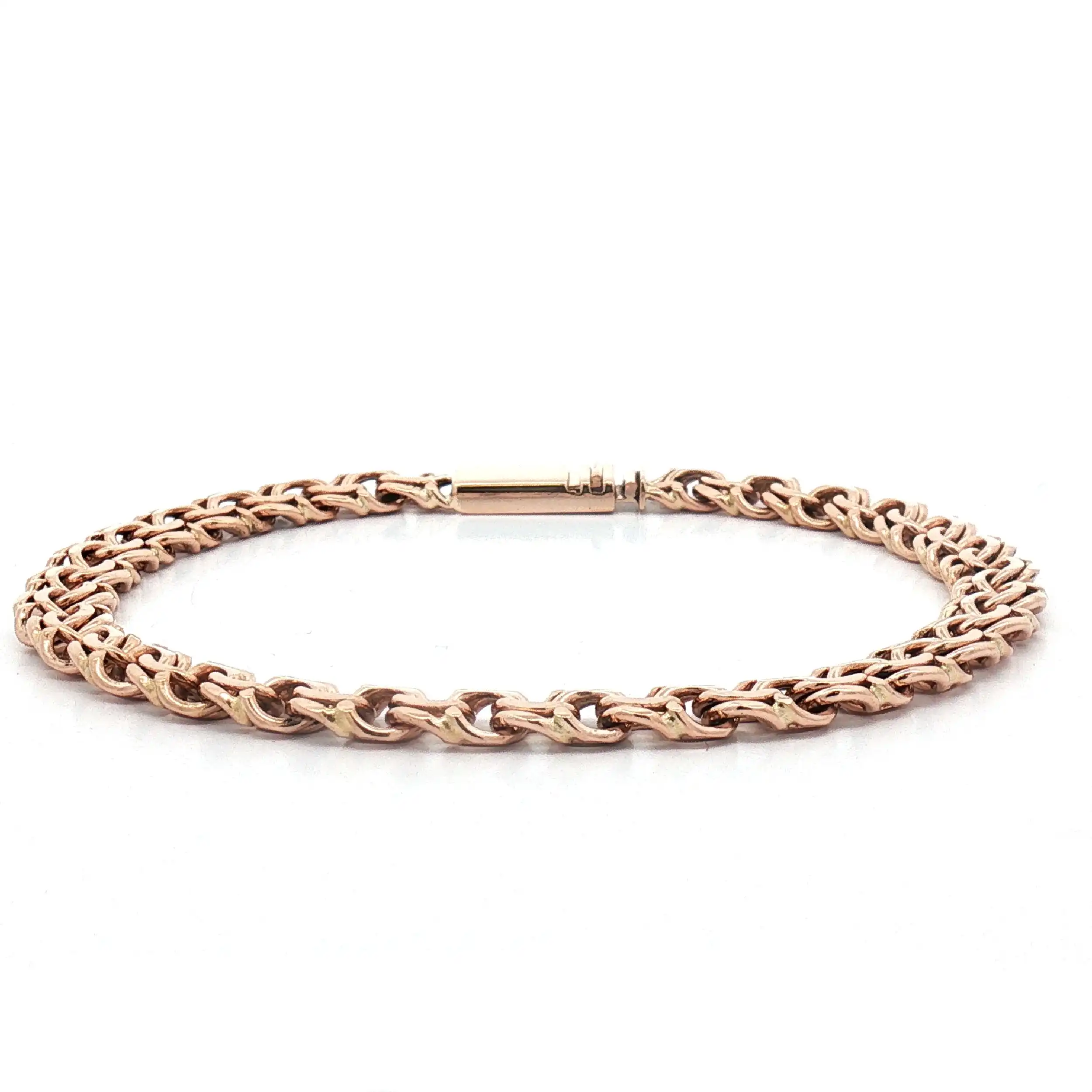 Doppelpanzerarmband Rotgold