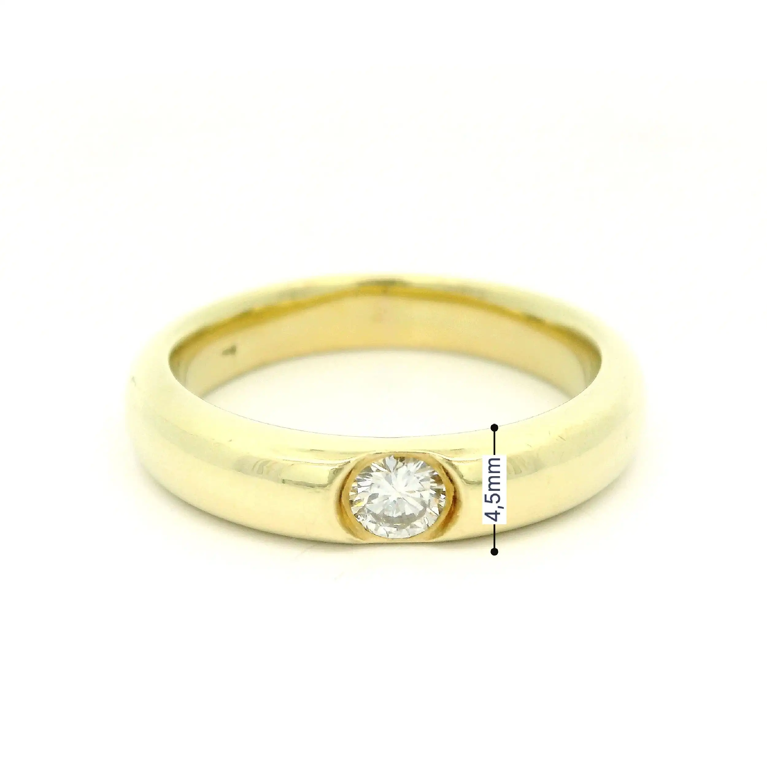 Solitärring Gelbgold mit Brillanten Solitärring Gelbgold mit Brillanten