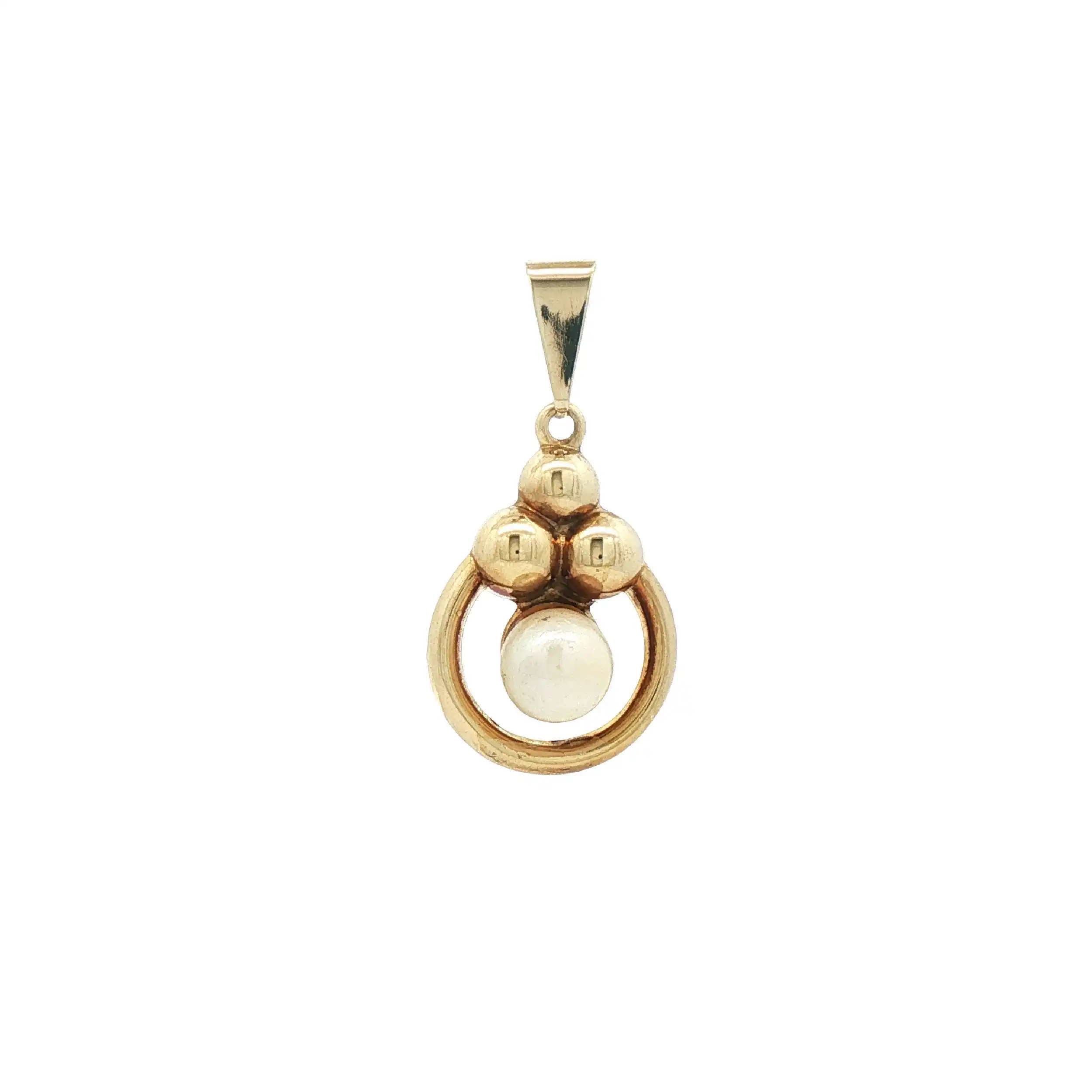 Anhänger Gelbgold mit Perle Anhänger Gelbgold mit Perle