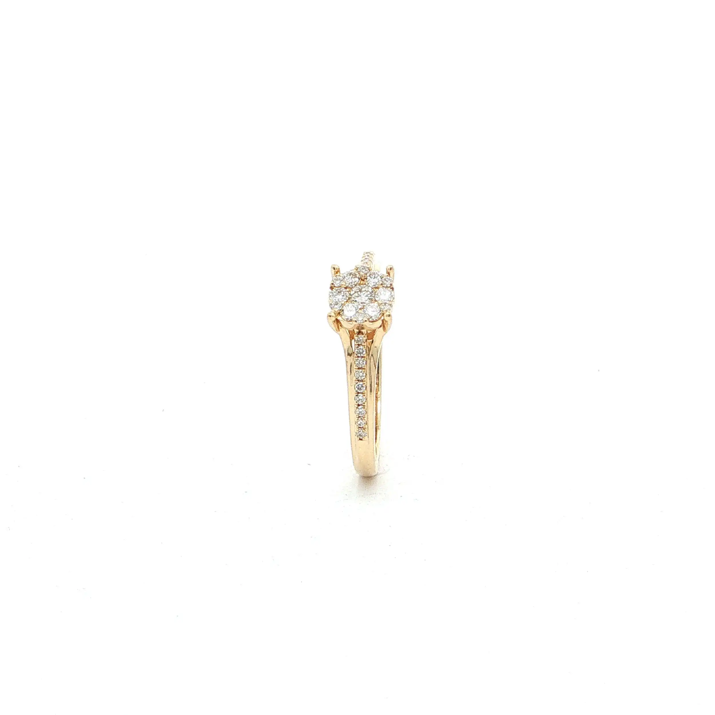 Ring Gelbgold mit Brillanten, graviert mit 0,20ct. TW/SI Ring Gelbgold mit Brillanten, graviert mit 0,20ct. TW/SI