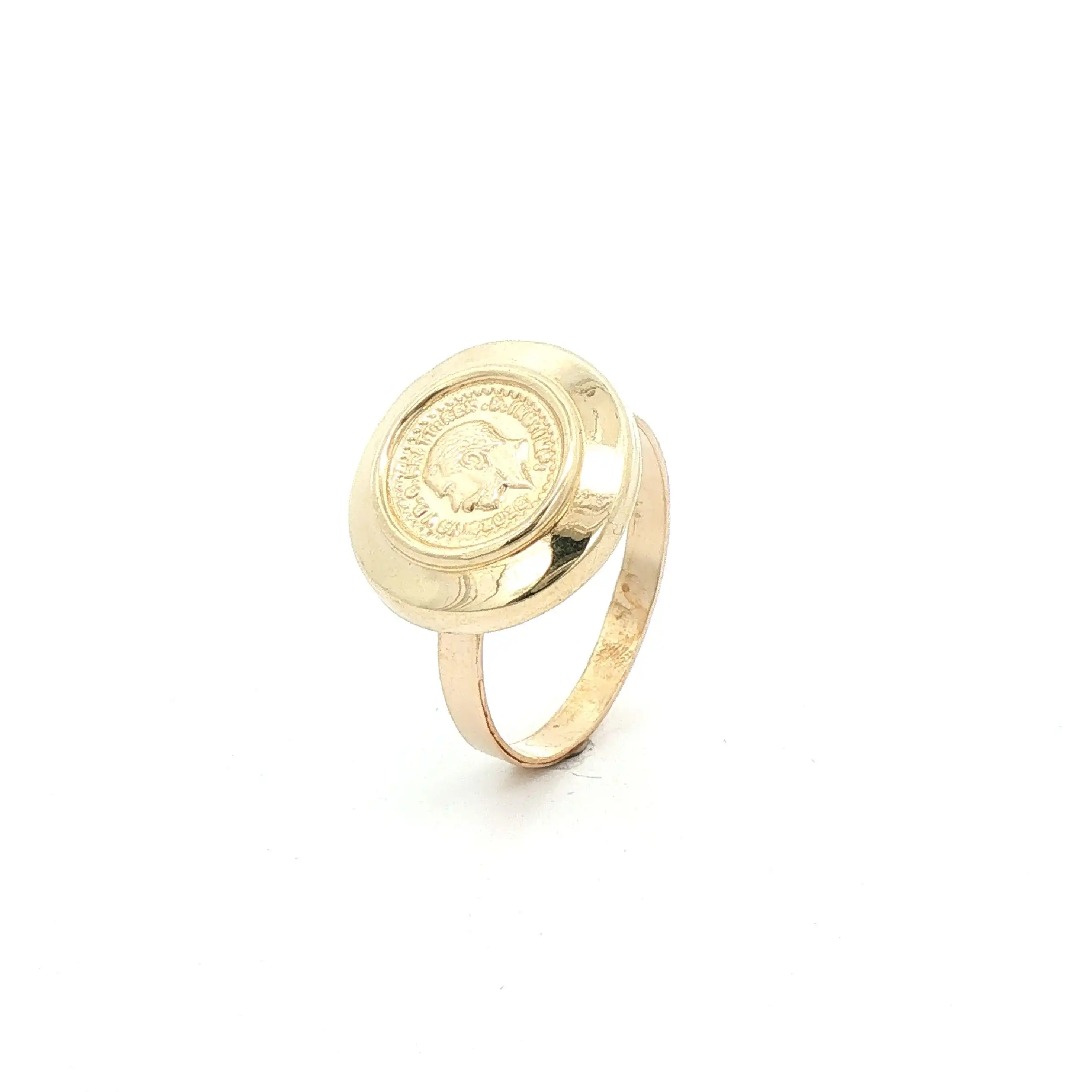 Ring Gelbgold mit Art Münze Ring Gelbgold mit Art Münze