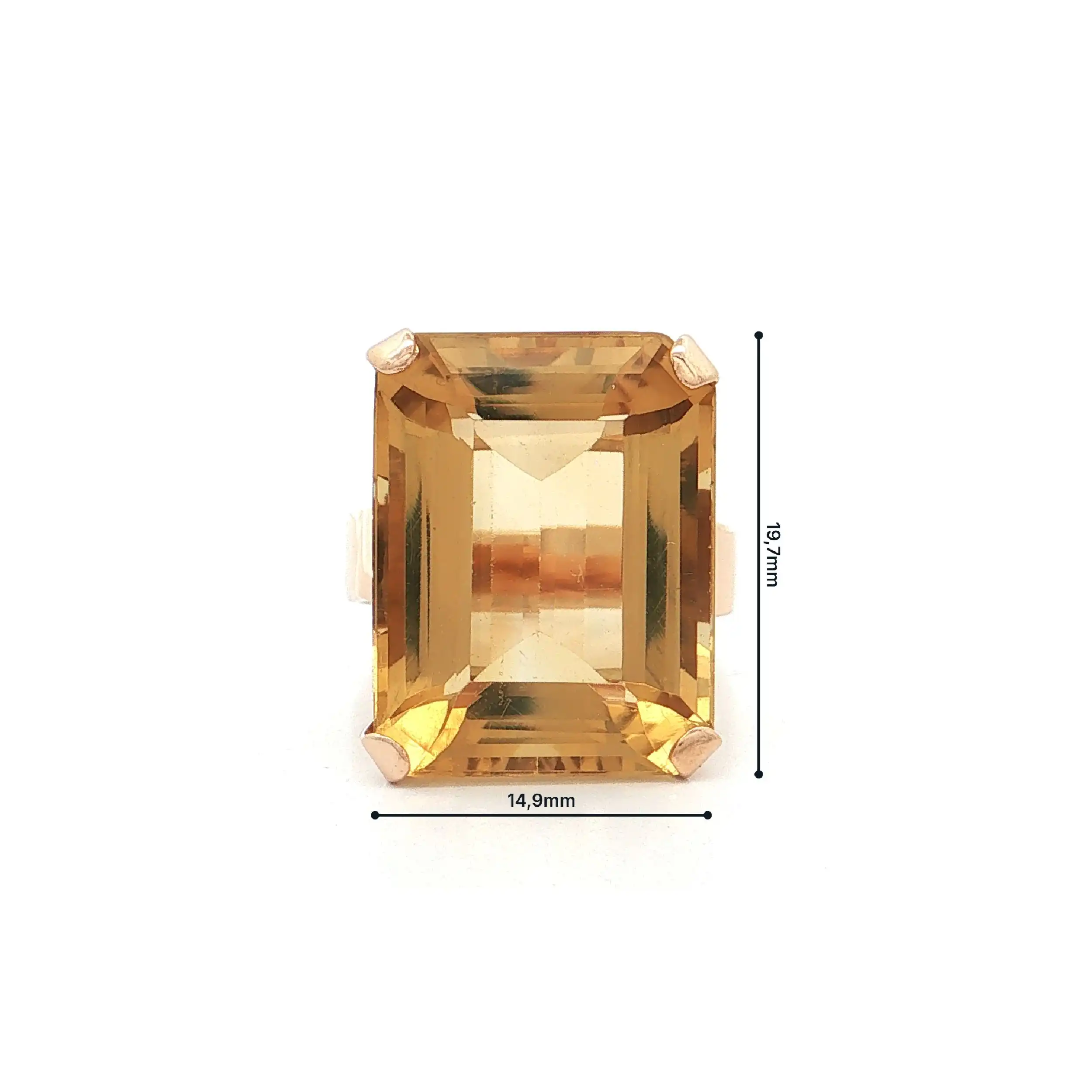 Ring Gelbgold mit Citrin Ring Gelbgold mit Citrin