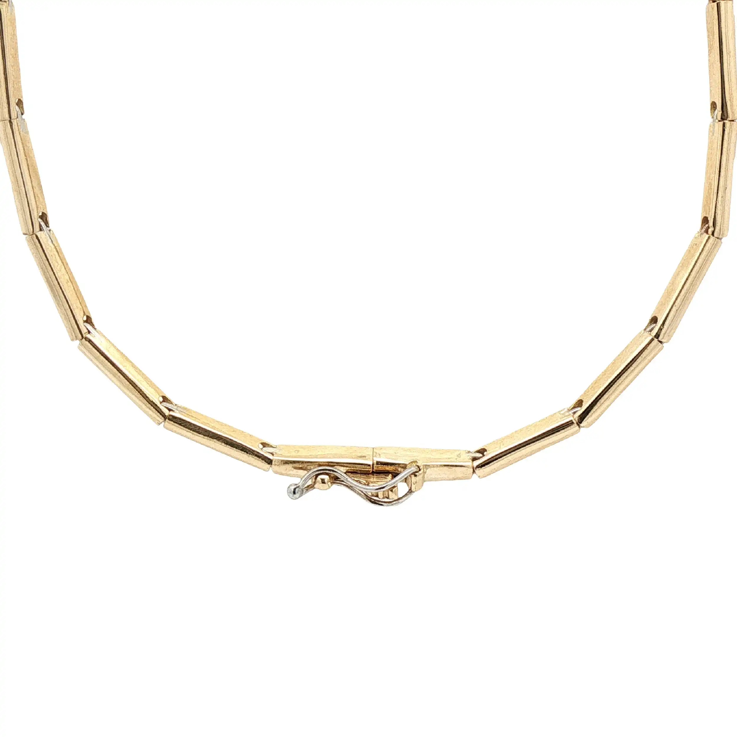Collier Bicolor mit Brillant