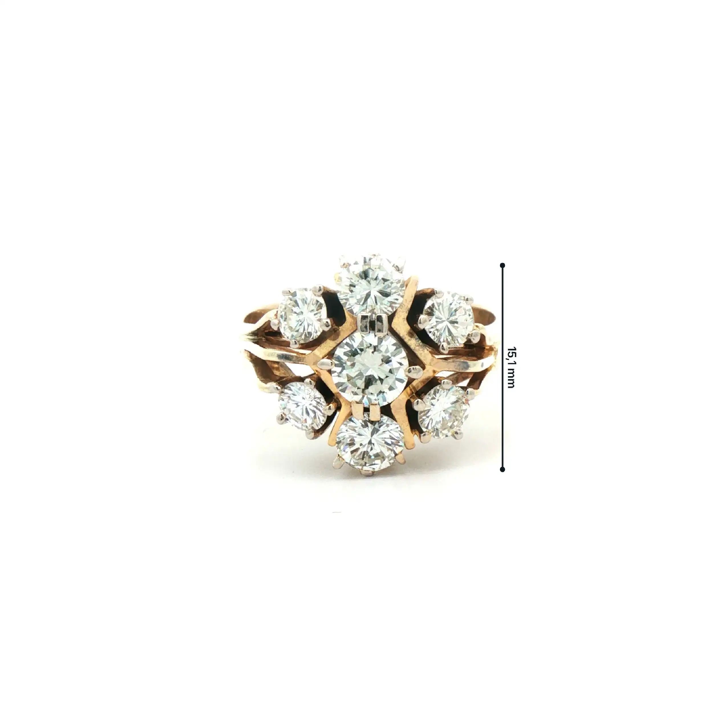 Ring Gelbgold mit Brillanten