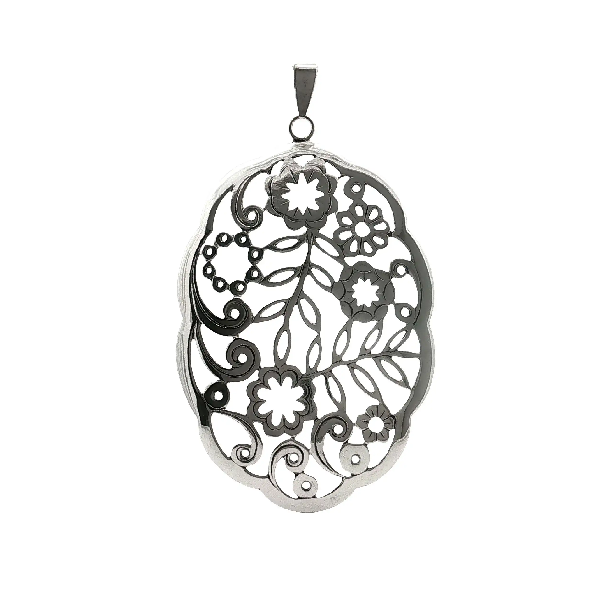 Anhänger Silber Blumen