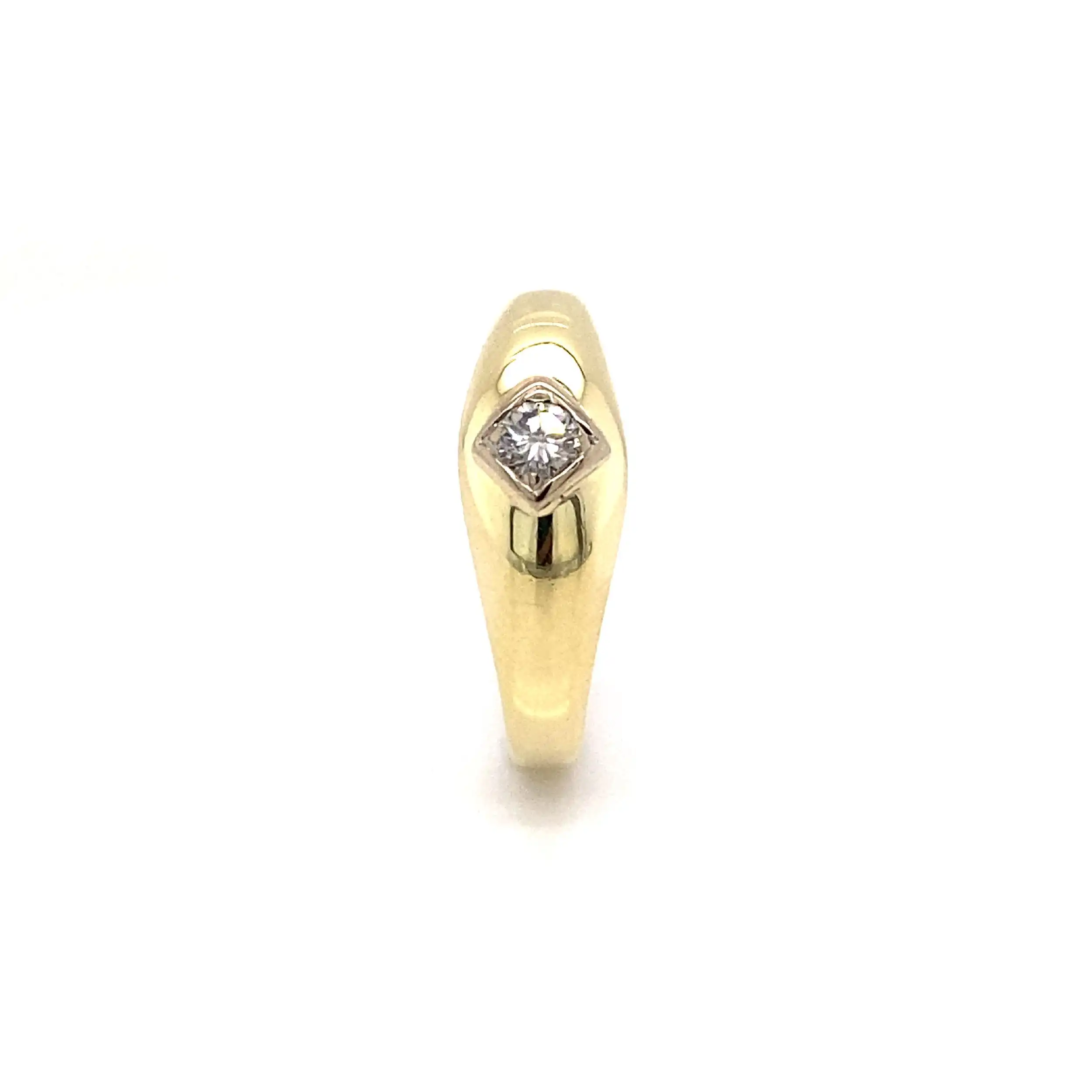 Ring Gelbgold mit Brillant Ring Gelbgold mit Brillant