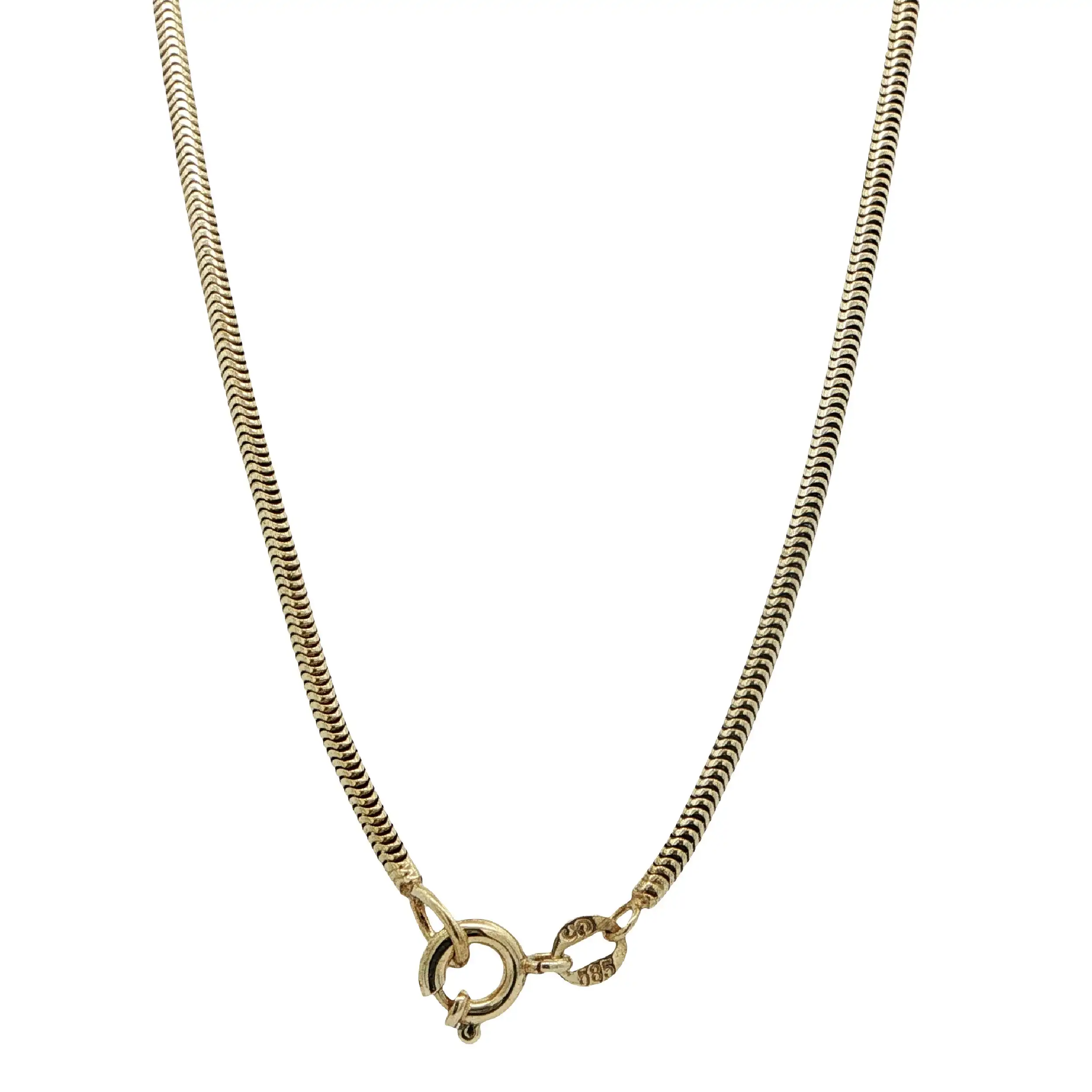 Schlangenkette Gelbgold