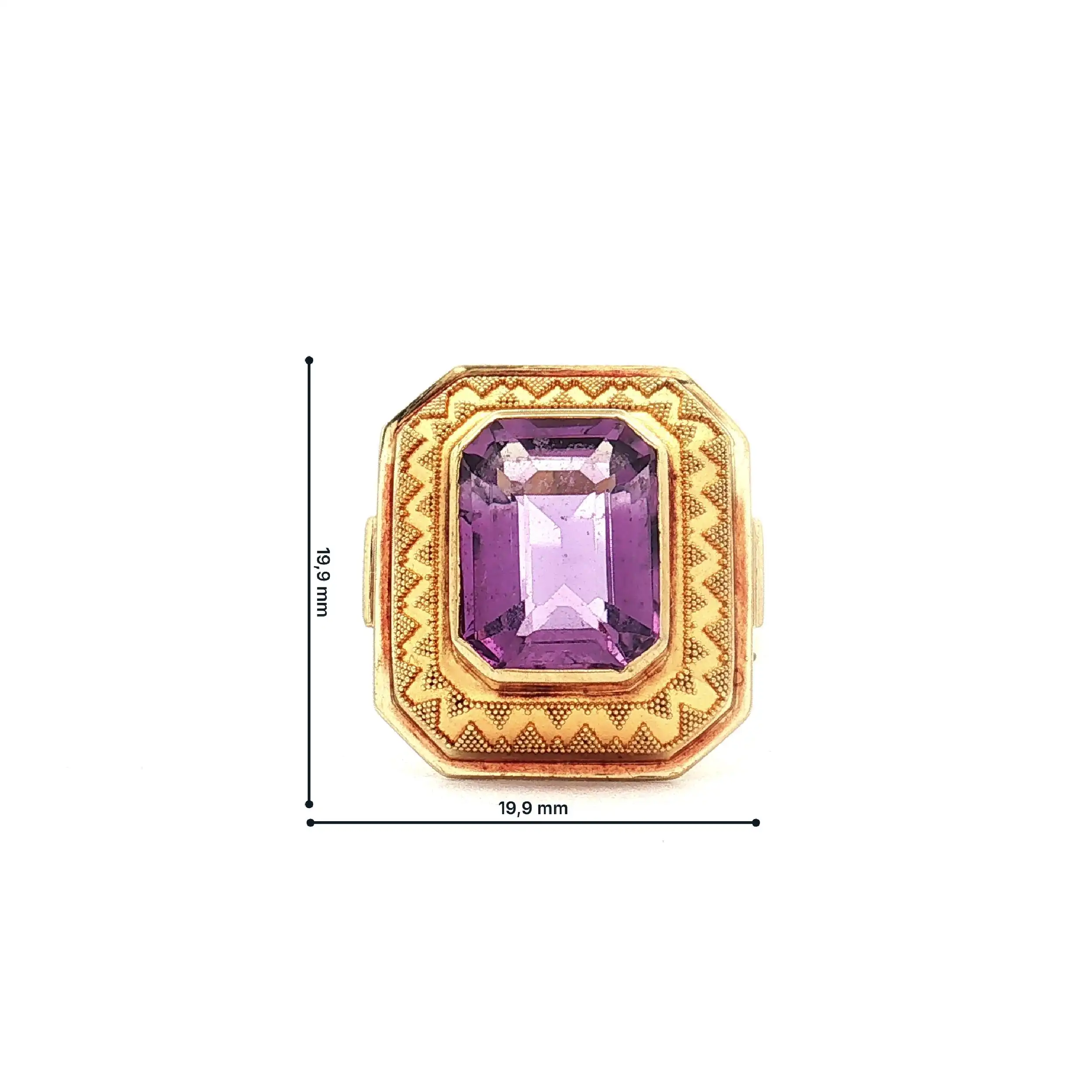 Ring Gelbgold mit Amethyst