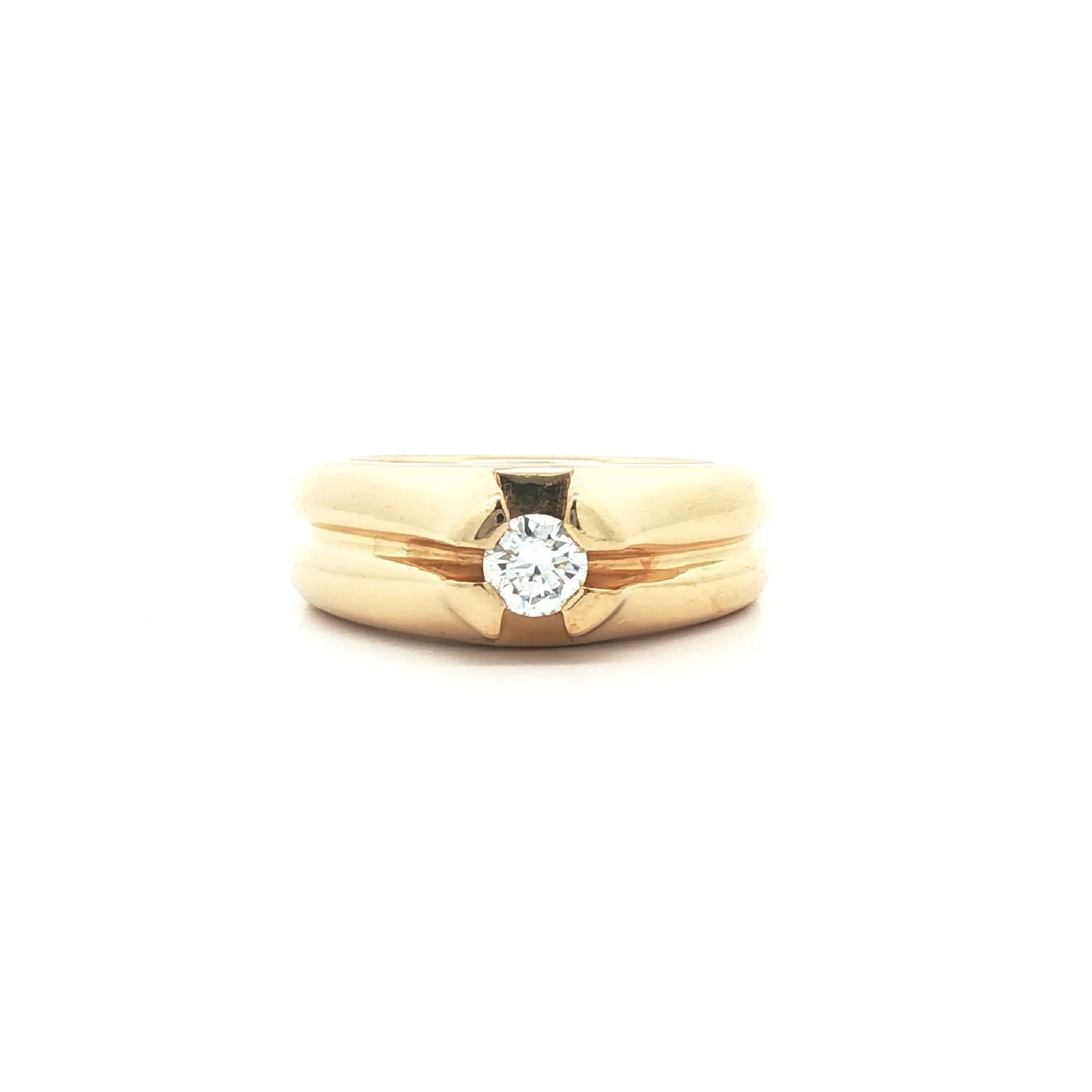 Ring Gelbgold mit Brillant