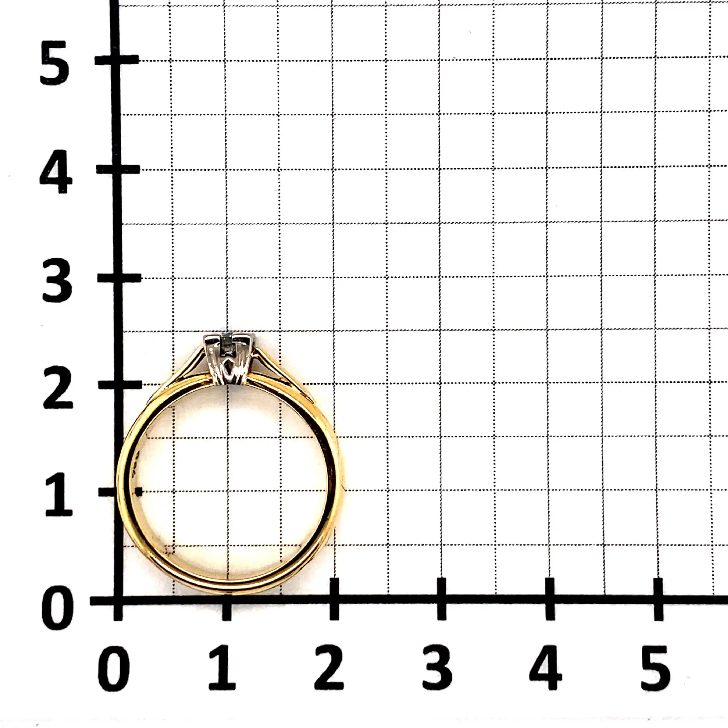 Ring Bicolor mit Brillant
