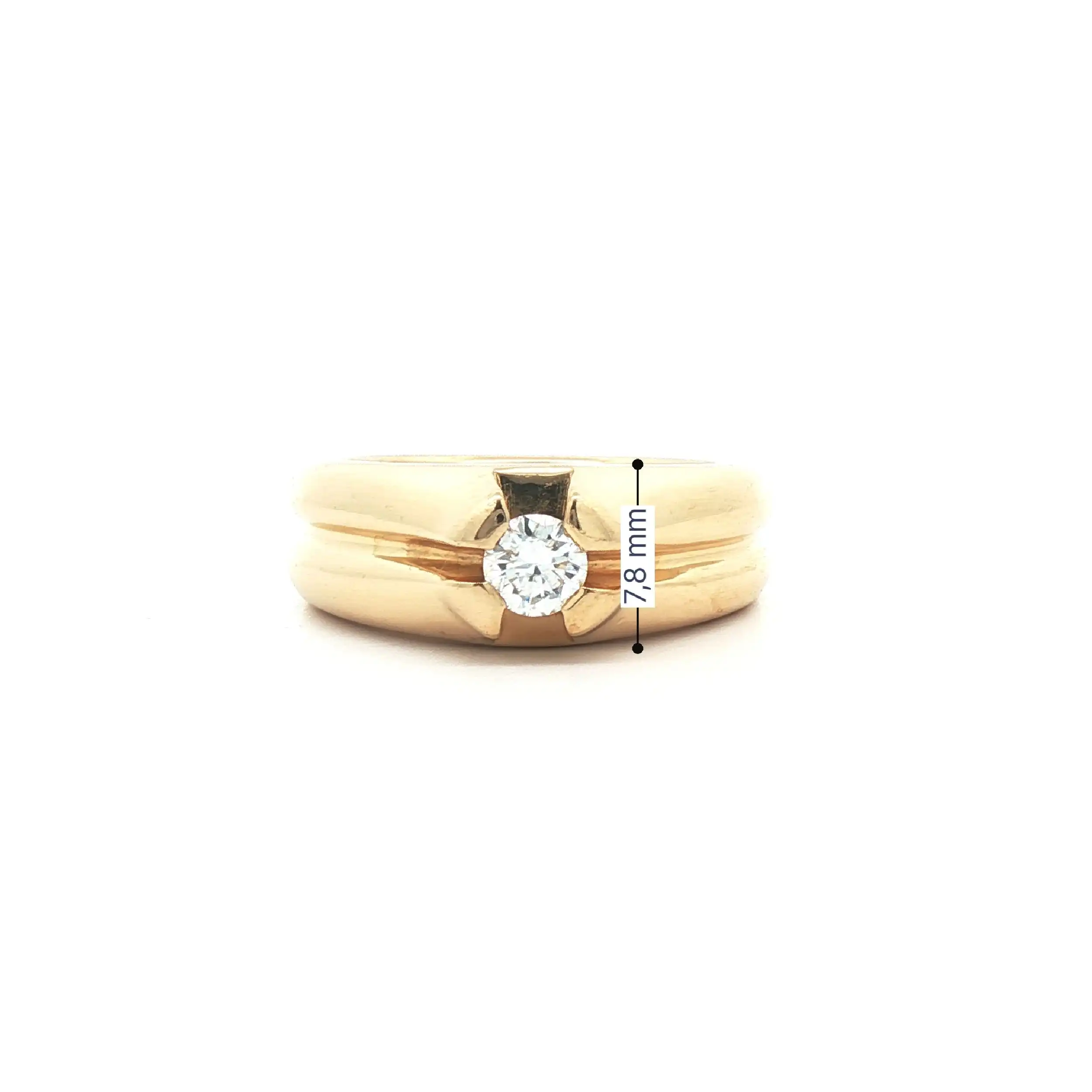 Ring Gelbgold mit Brillant