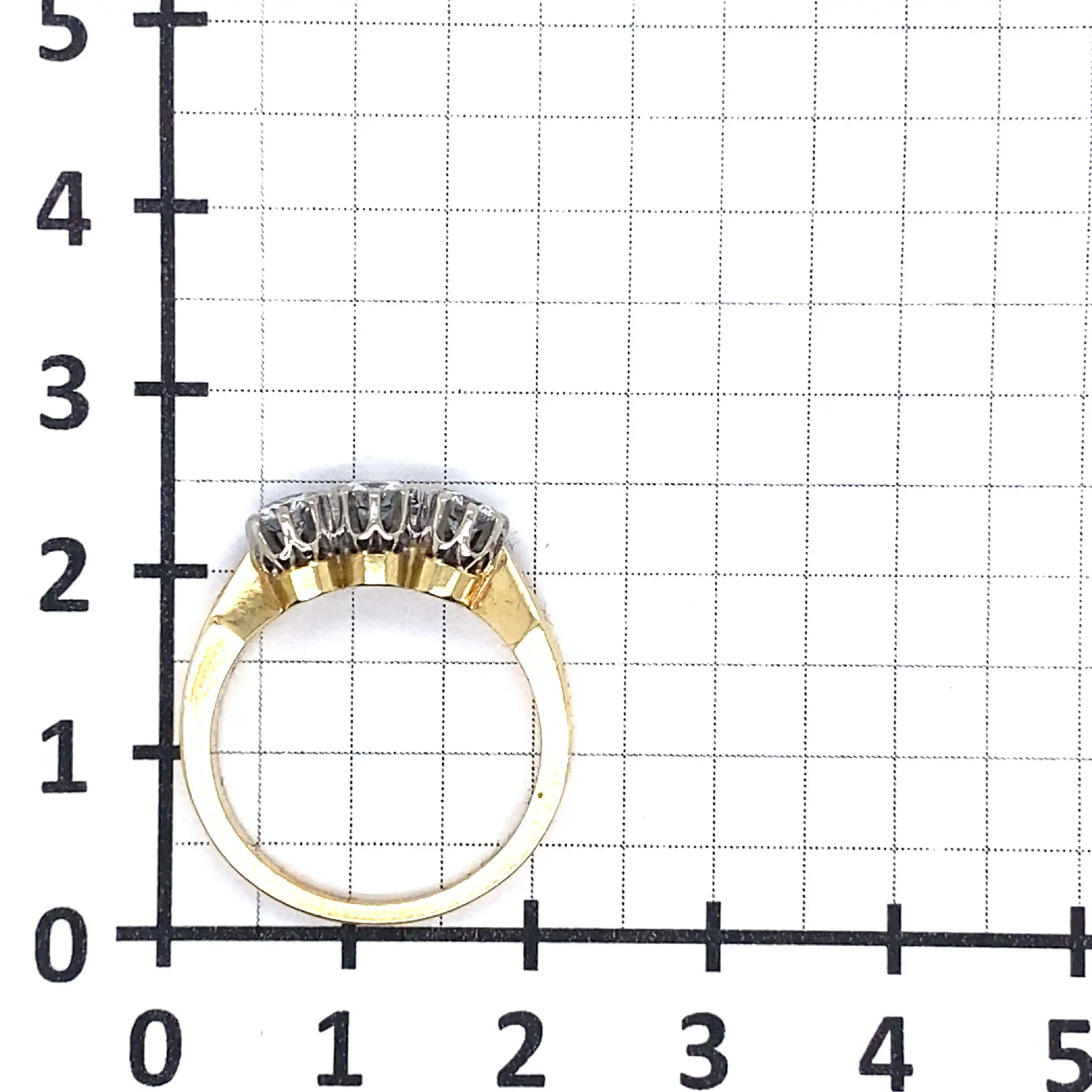 Ring bicolor mit 3 Brillanten Ring bicolor mit 3 Brillanten