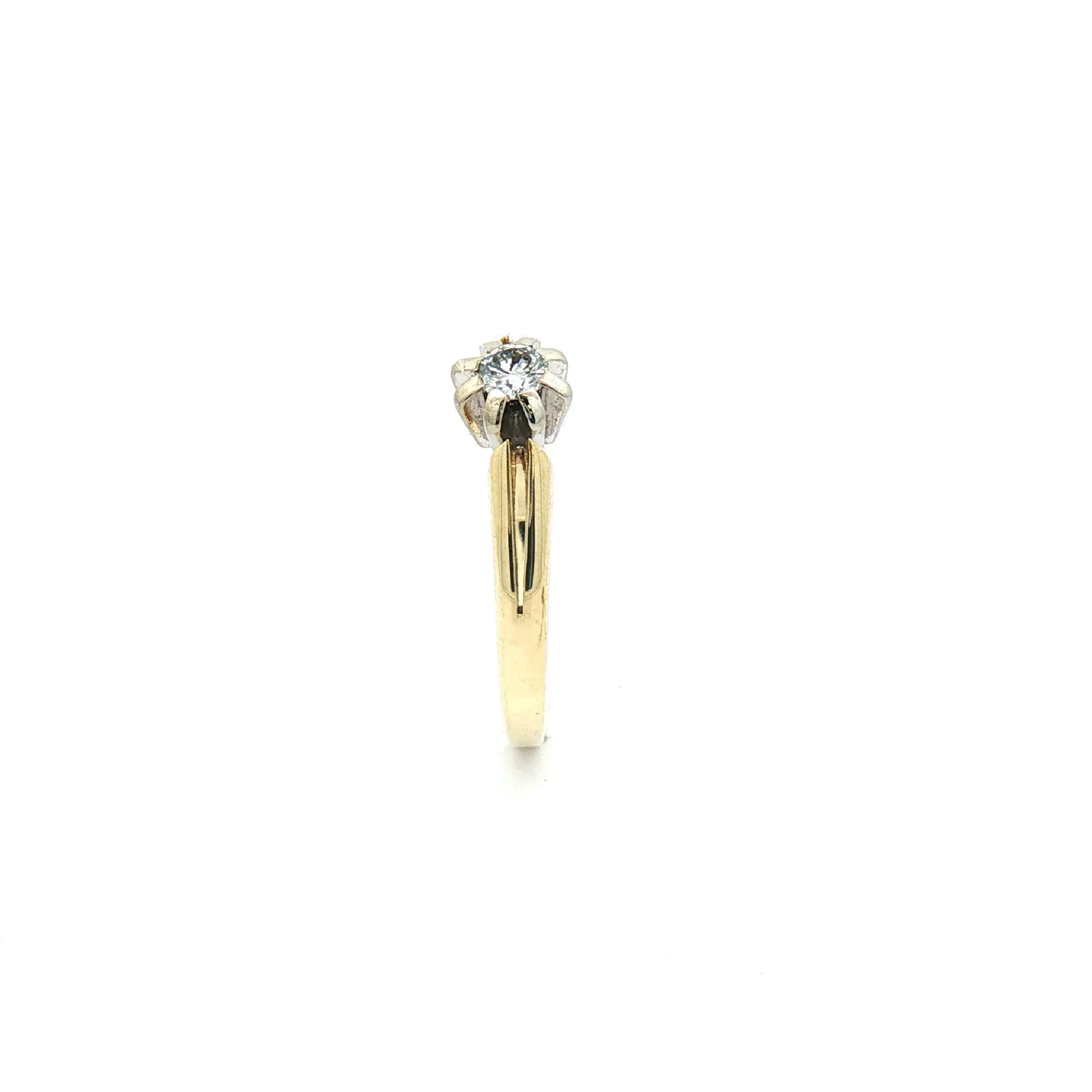 Ring Bicolor mit Brillant