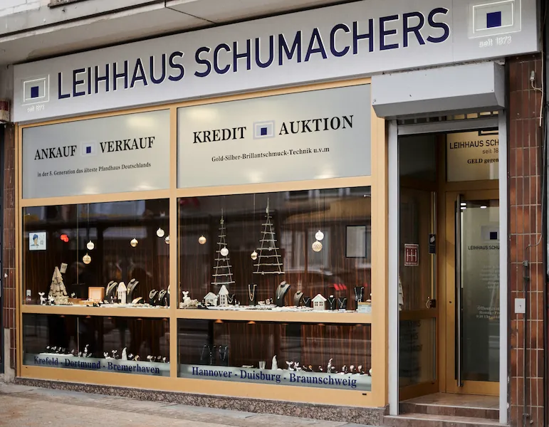 Pfandhaus Schumachers Bielefeld Eingang