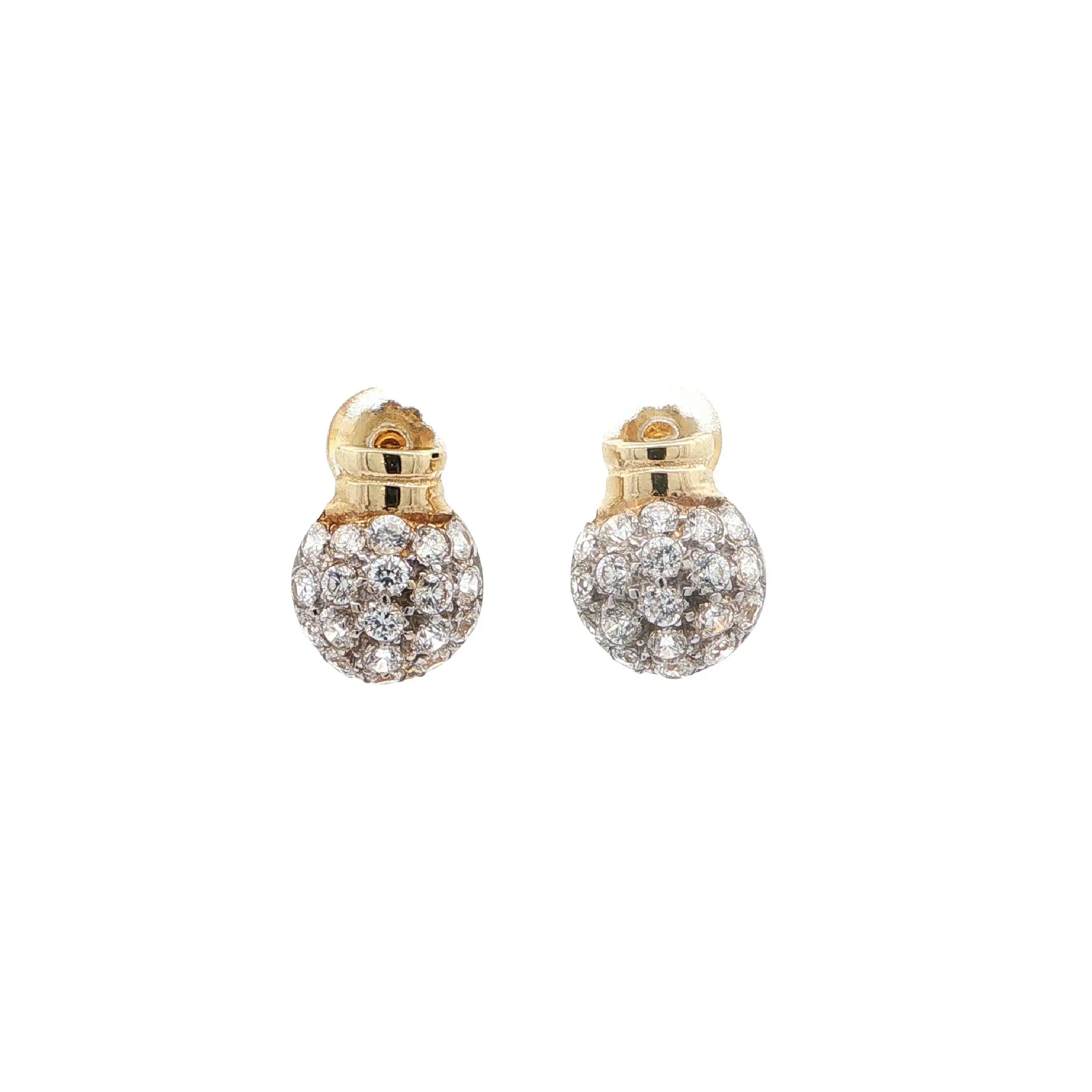 Ohrstecker Gelbgold mit Zirkonia
