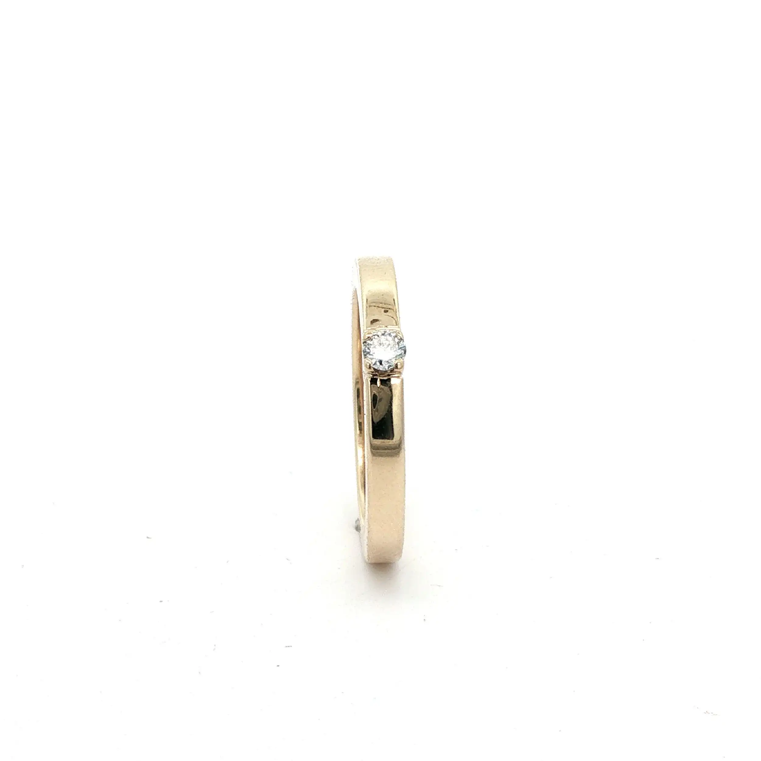 Ring Gelbgold mit Solitär Brillant Ring Gelbgold mit Solitär Brillant