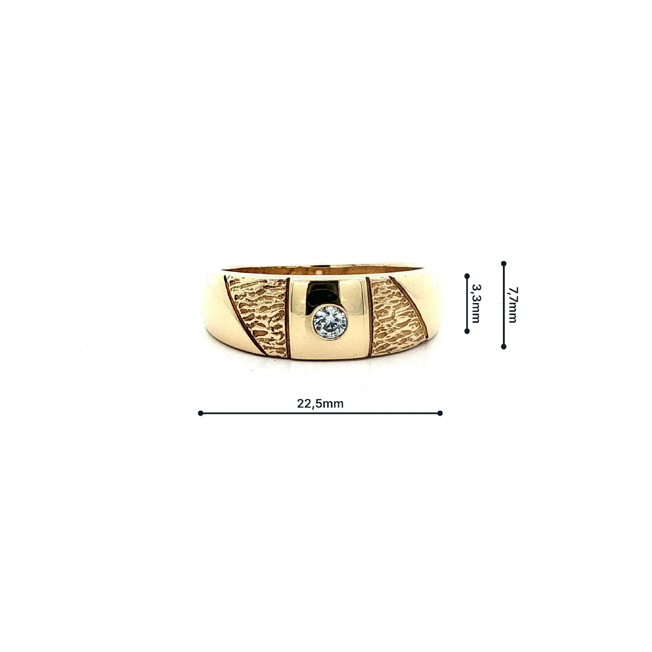 Ring Gelbgold mit Zirkonia
