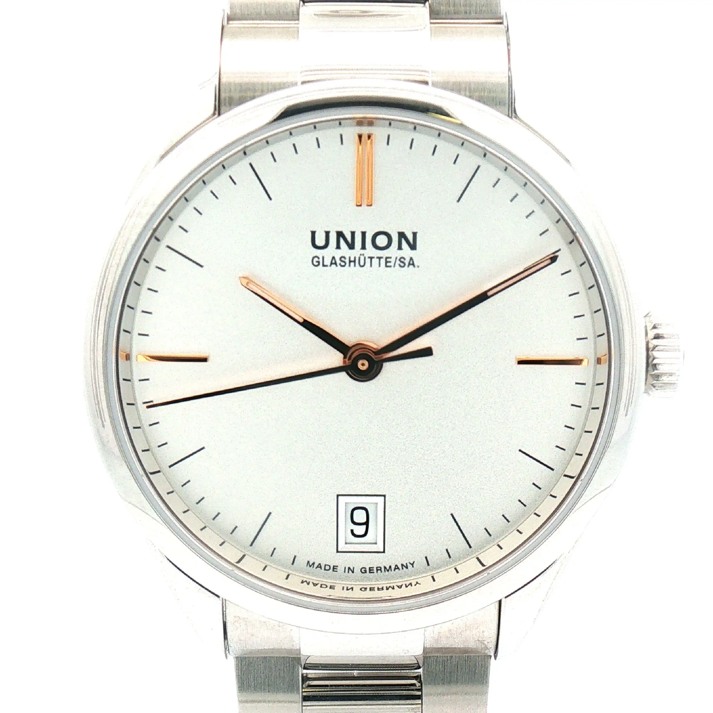 Damenuhr Union Glashütte Viro Date im Full Set