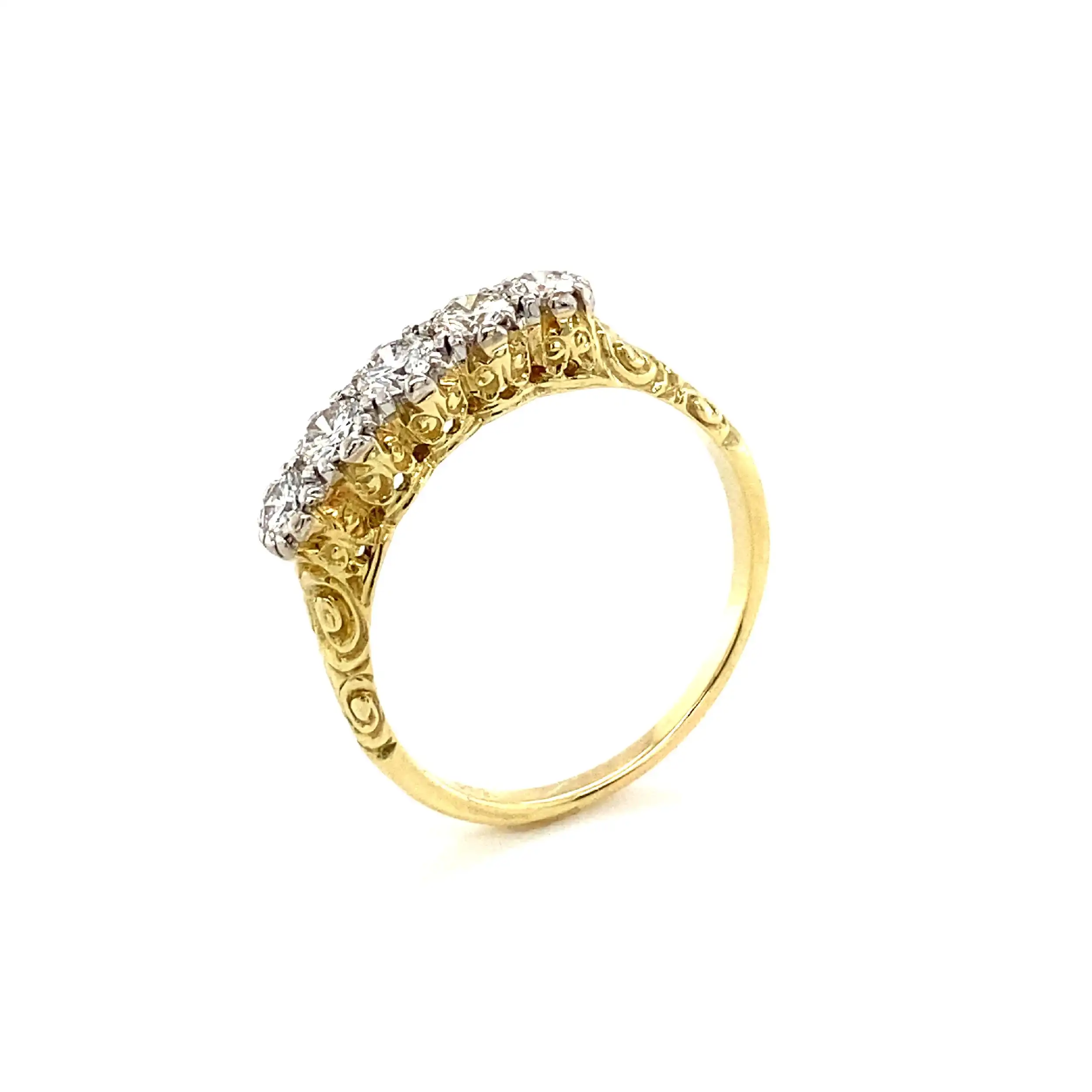 Ring Bicolor mit Brillanten