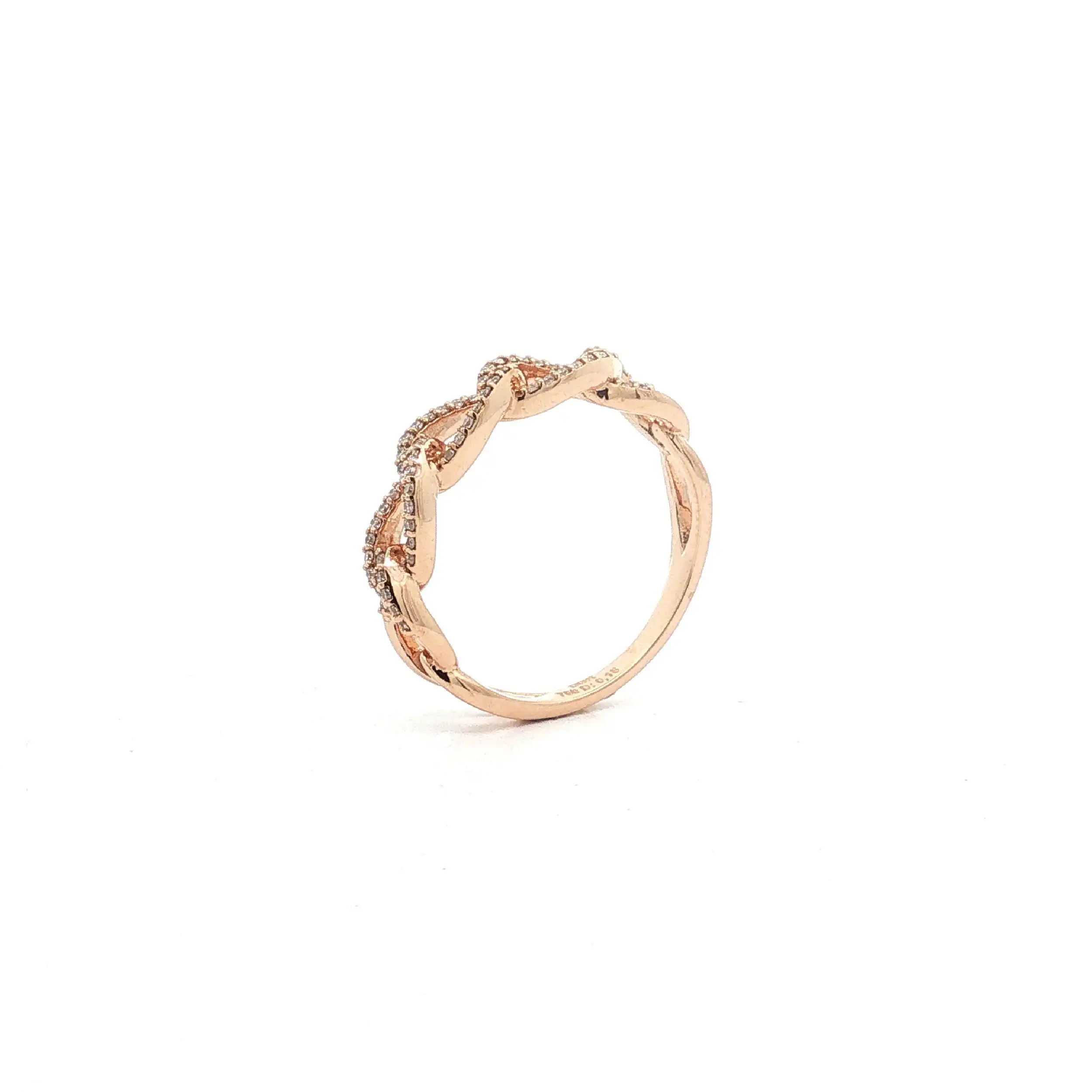 Ring Roségold mit Brillanten 0,18ct. TW/SI